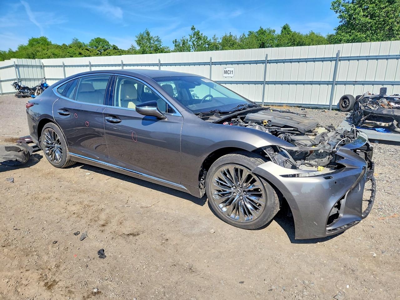 2018 Lexus Ls 500 Base Gray vin: JTHC51FF9J5005281