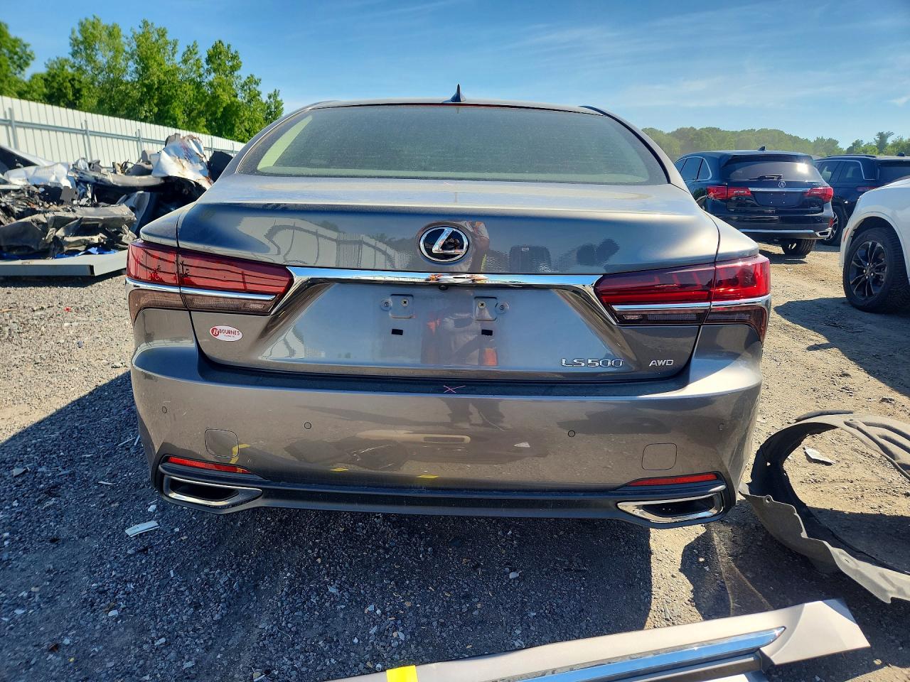 2018 Lexus Ls 500 Base Gray vin: JTHC51FF9J5005281