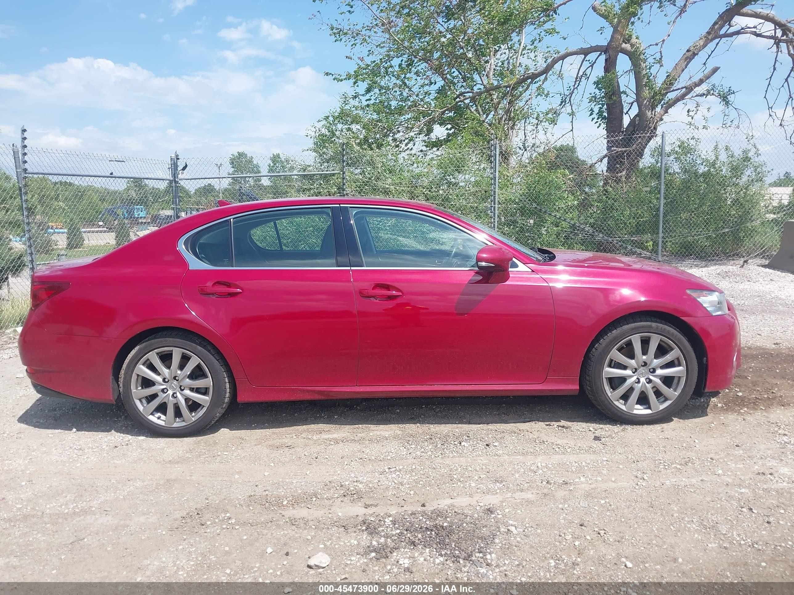2013 Lexus Gs 350   Red vin: JTHCE1BL0D5006139