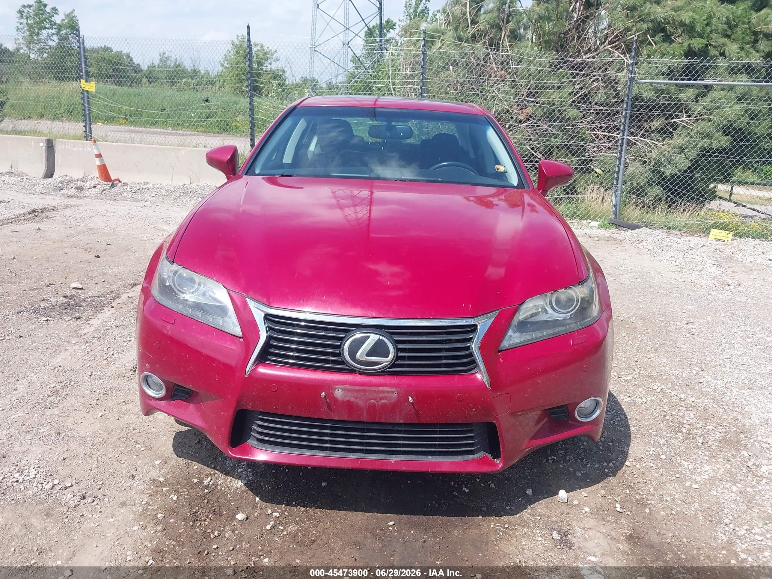 2013 Lexus Gs 350   Red vin: JTHCE1BL0D5006139