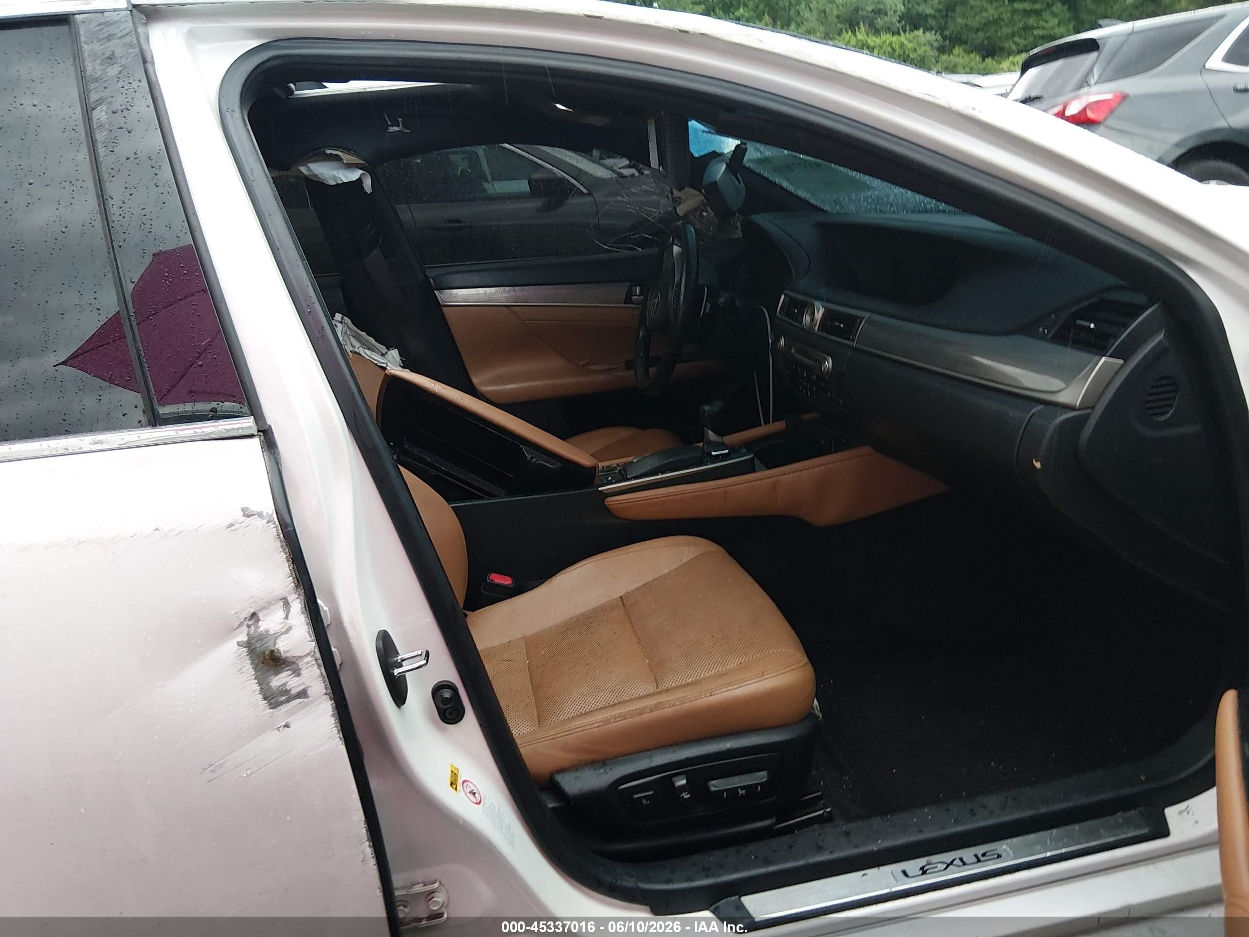 2013 Lexus Gs 350   White vin: JTHCE1BL0D5010823