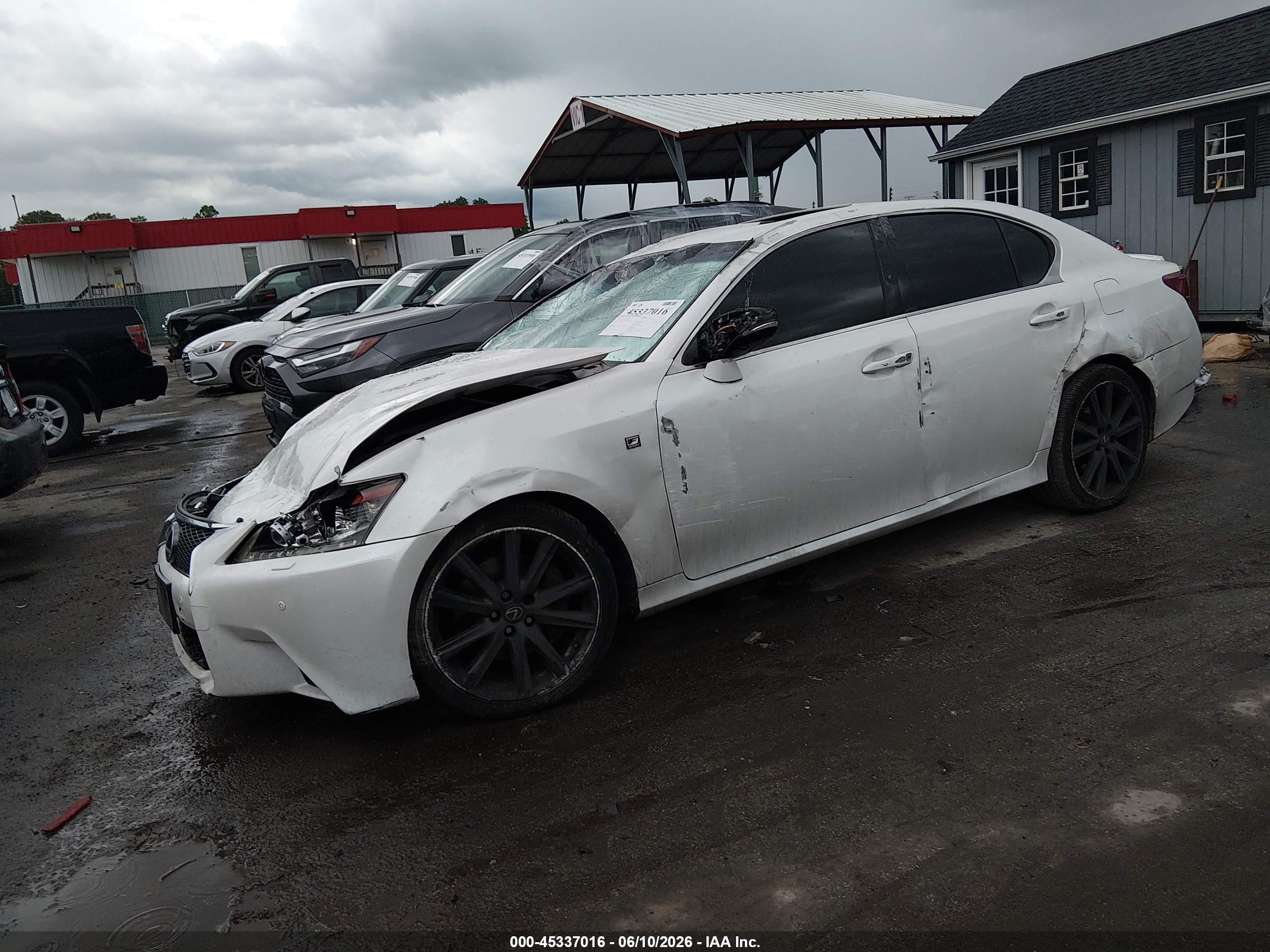 2013 Lexus Gs 350   White vin: JTHCE1BL0D5010823