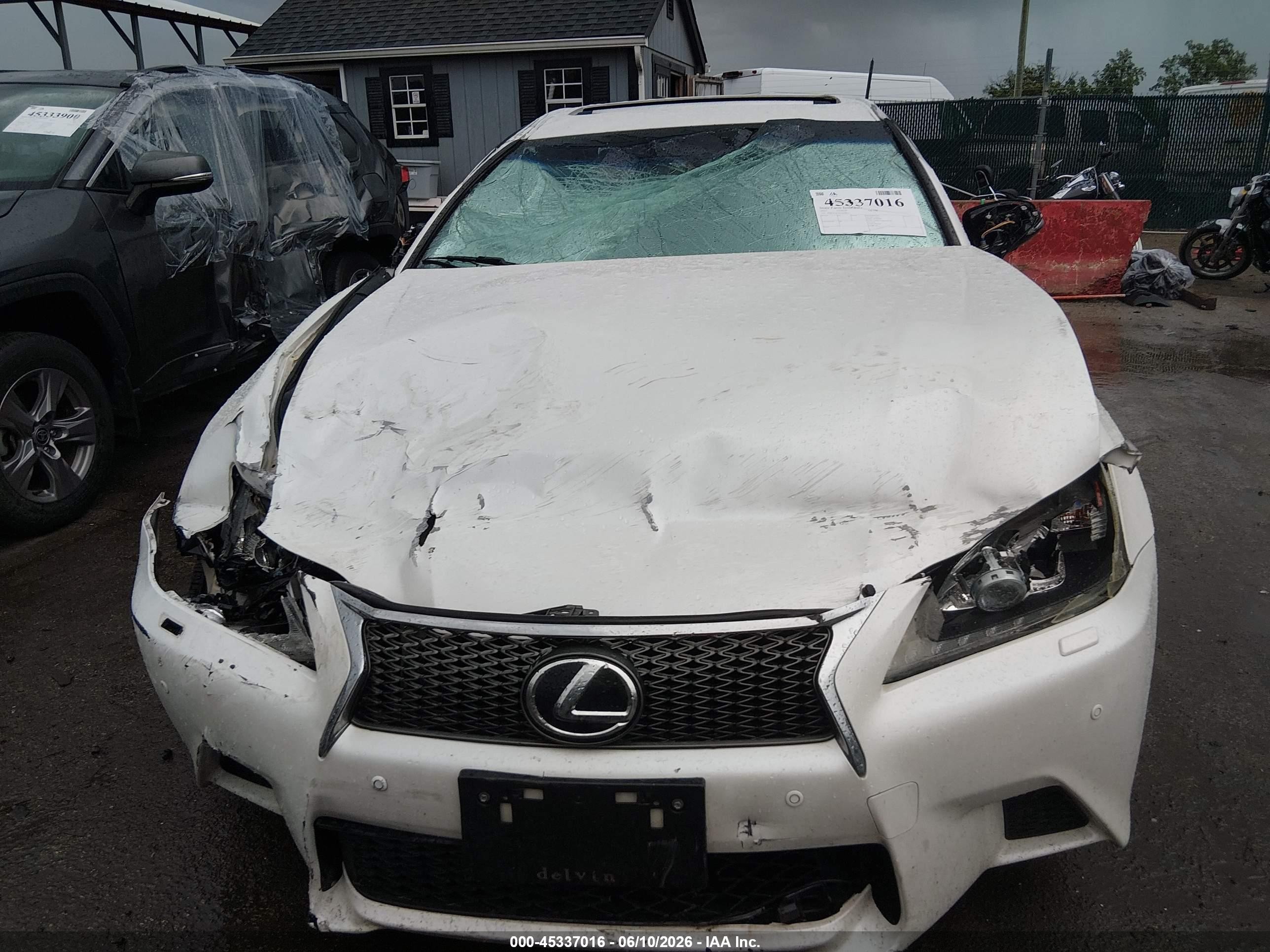 2013 Lexus Gs 350   White vin: JTHCE1BL0D5010823
