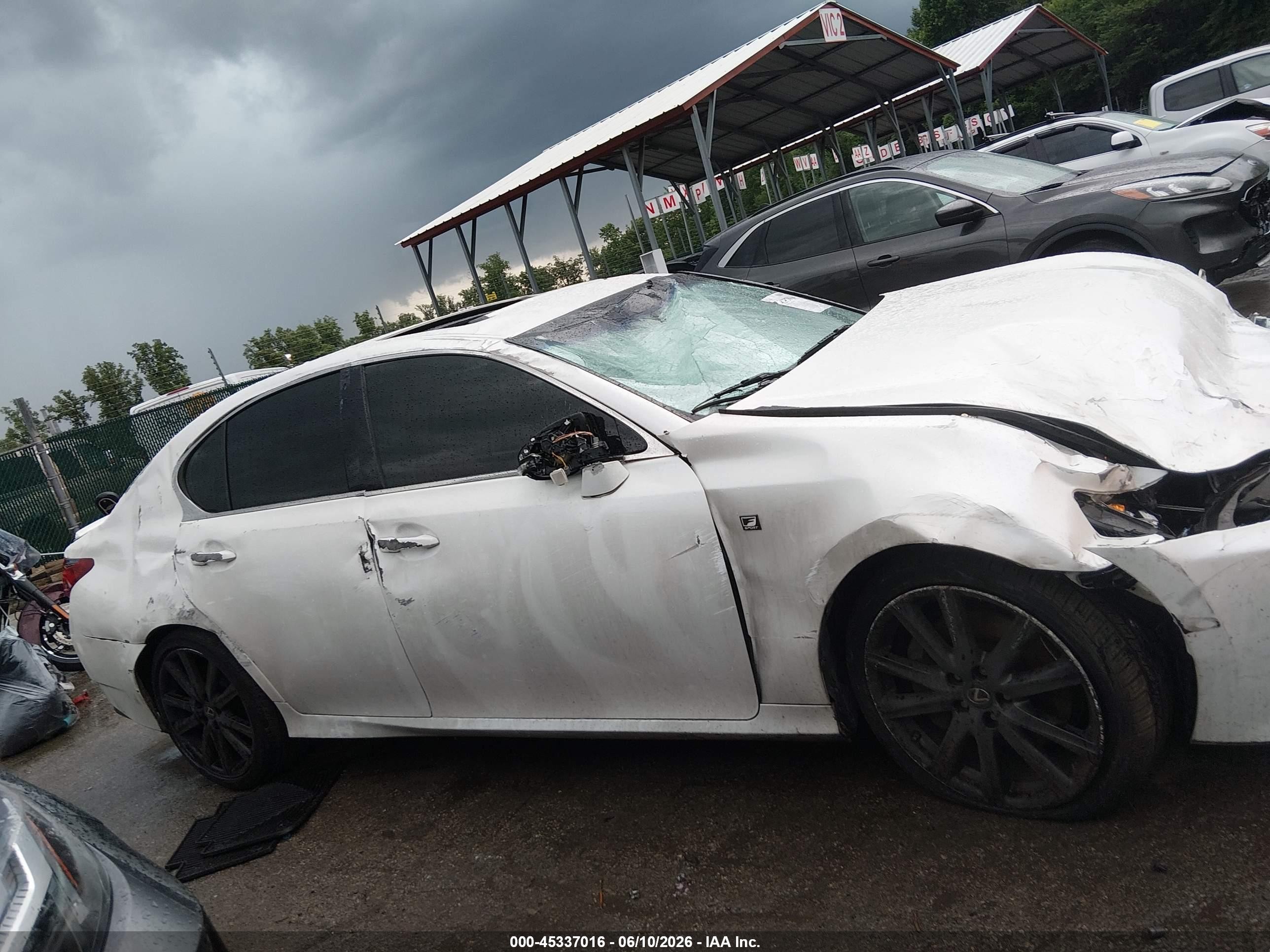2013 Lexus Gs 350   White vin: JTHCE1BL0D5010823