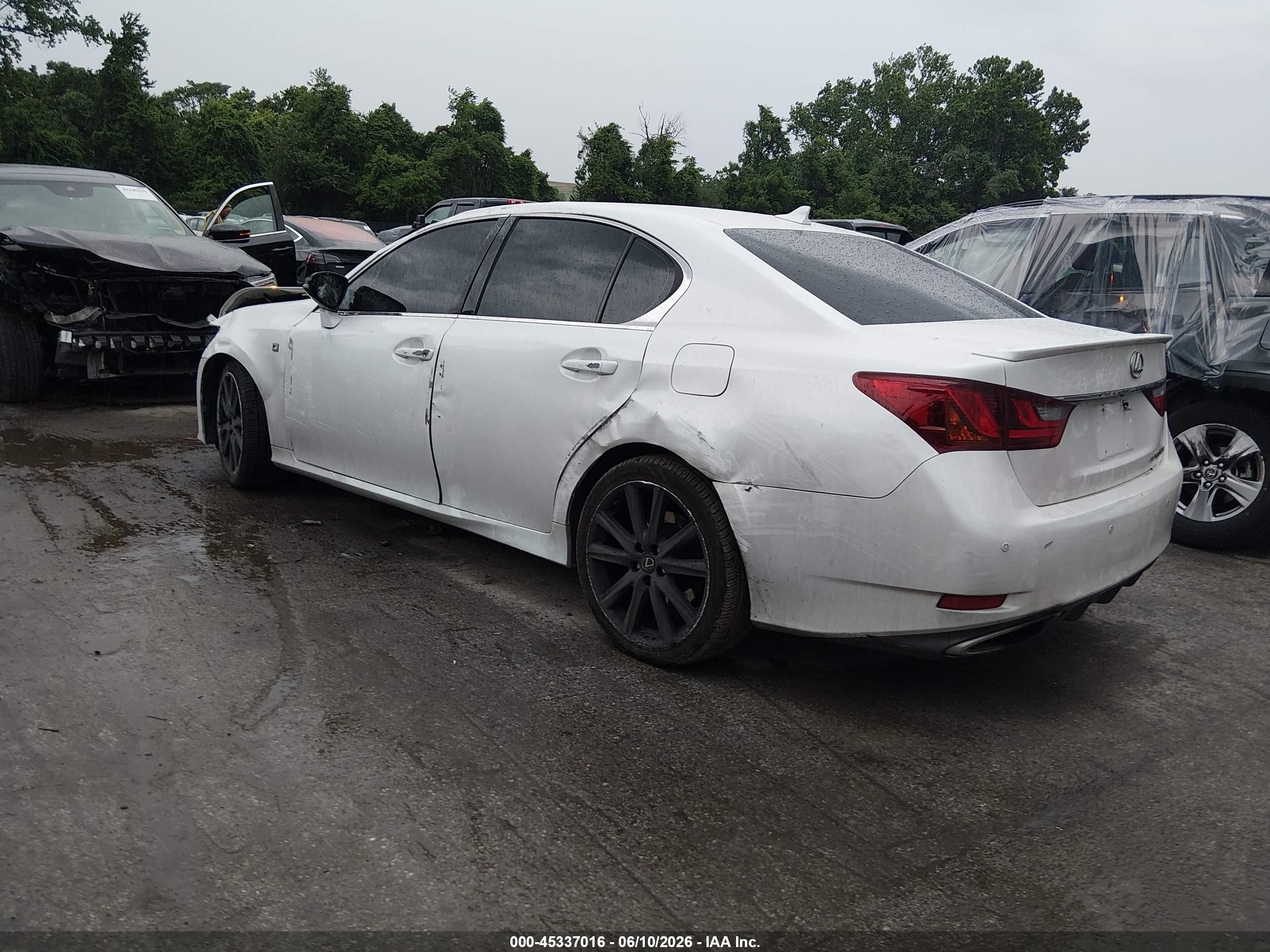2013 Lexus Gs 350   White vin: JTHCE1BL0D5010823