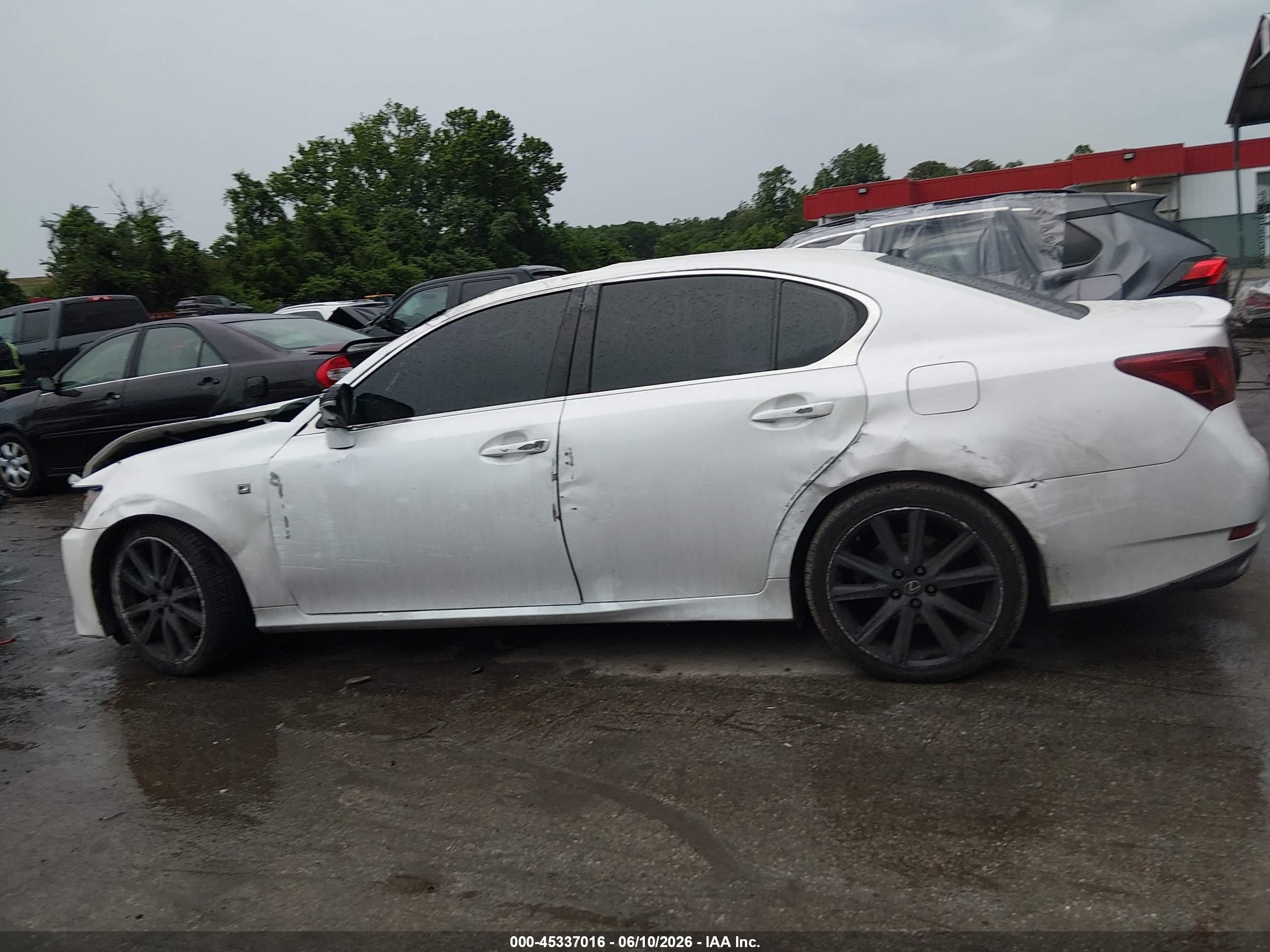 2013 Lexus Gs 350   White vin: JTHCE1BL0D5010823