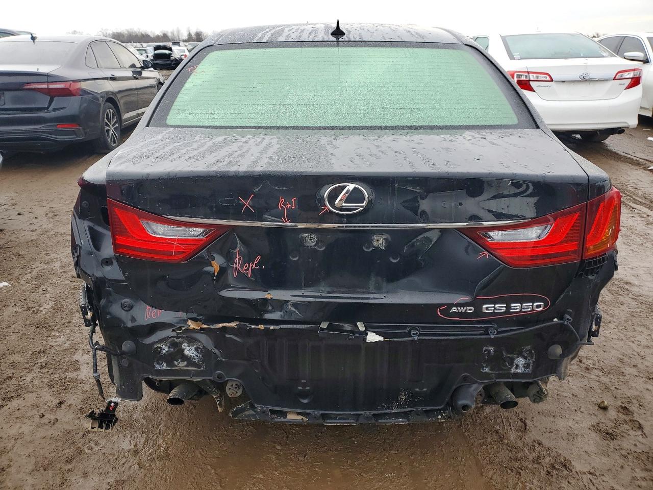 2013 Lexus Gs 350 Black vin: JTHCE1BL0D5013995