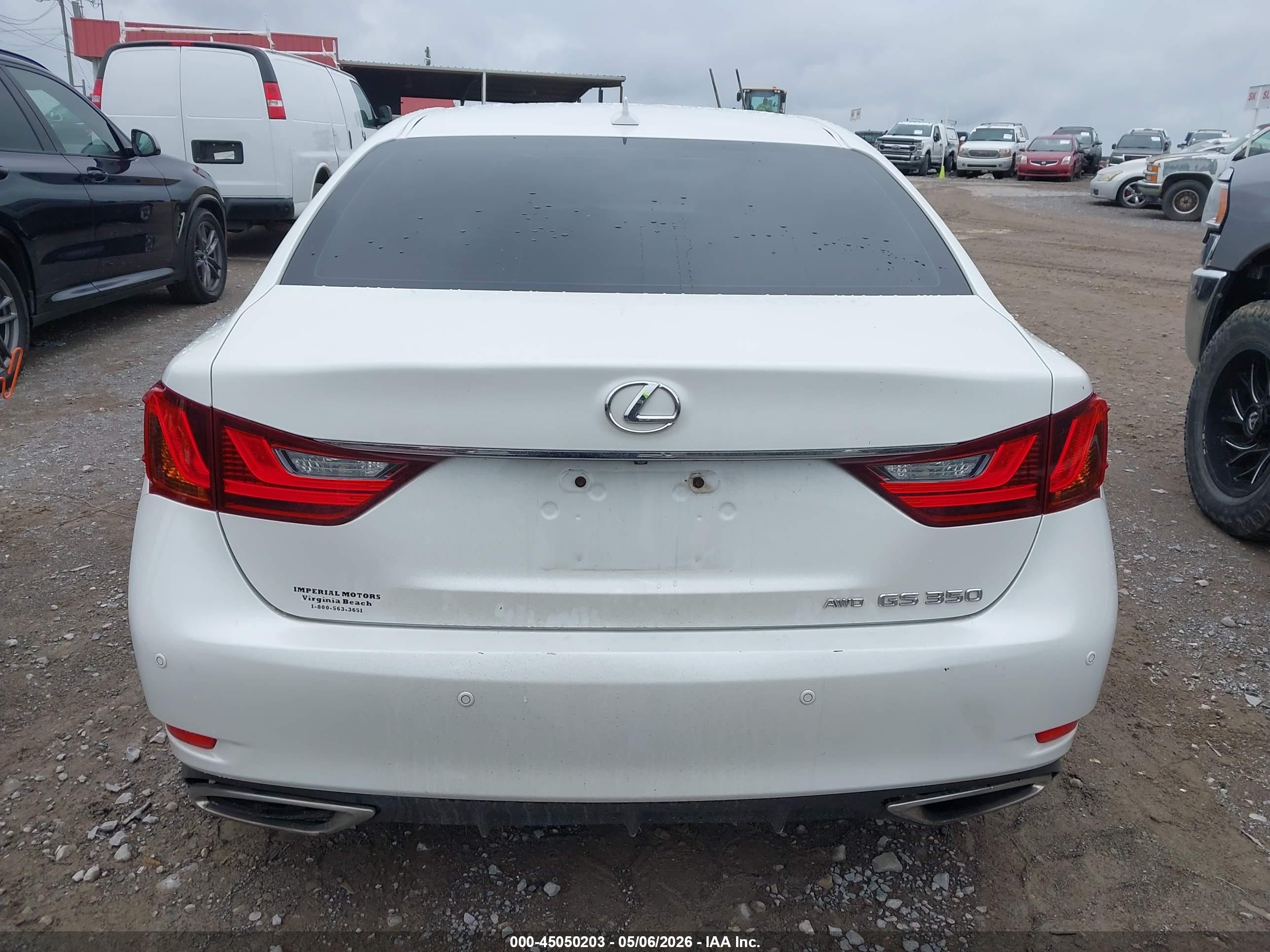 2013 Lexus Gs 350   White vin: JTHCE1BL0D5017173