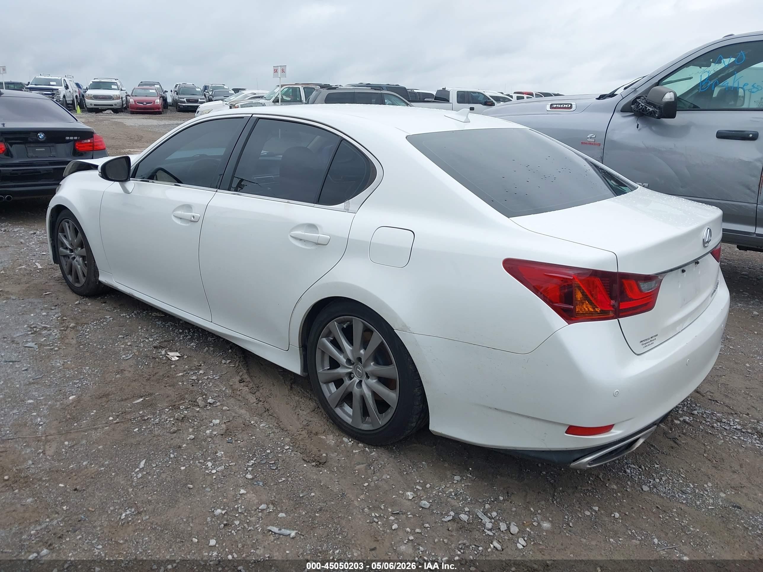 2013 Lexus Gs 350   White vin: JTHCE1BL0D5017173