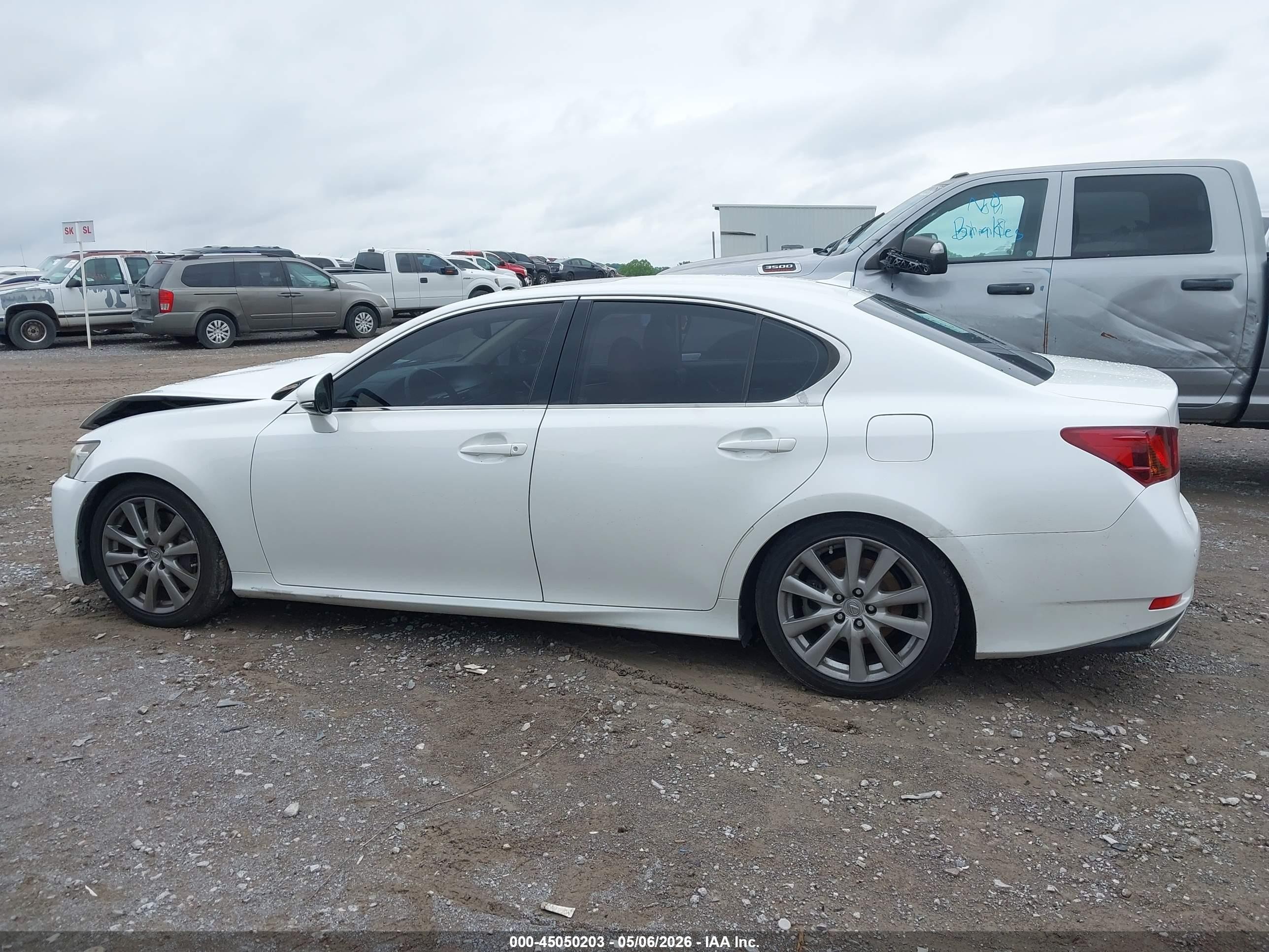2013 Lexus Gs 350   White vin: JTHCE1BL0D5017173