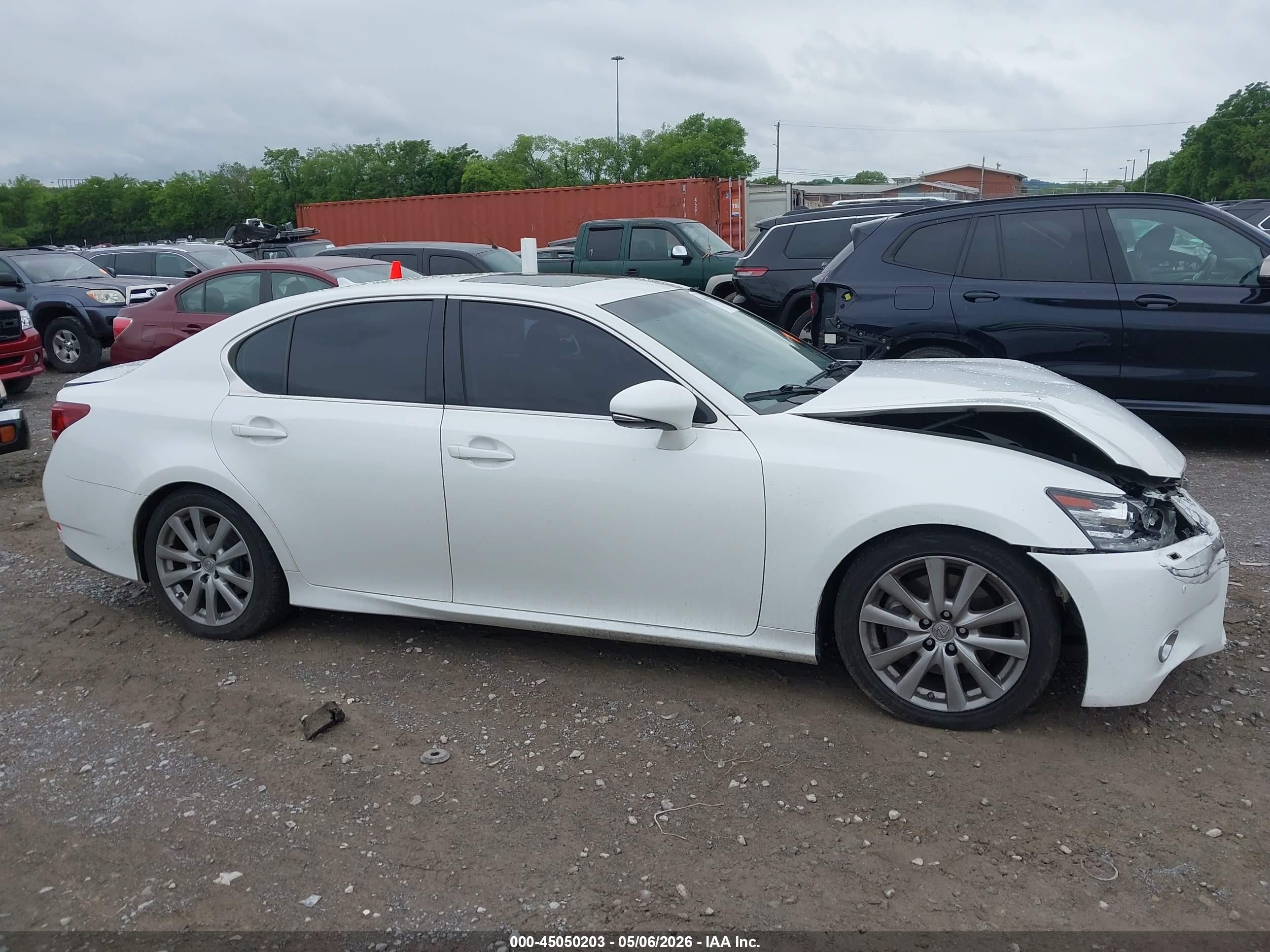 2013 Lexus Gs 350   White vin: JTHCE1BL0D5017173