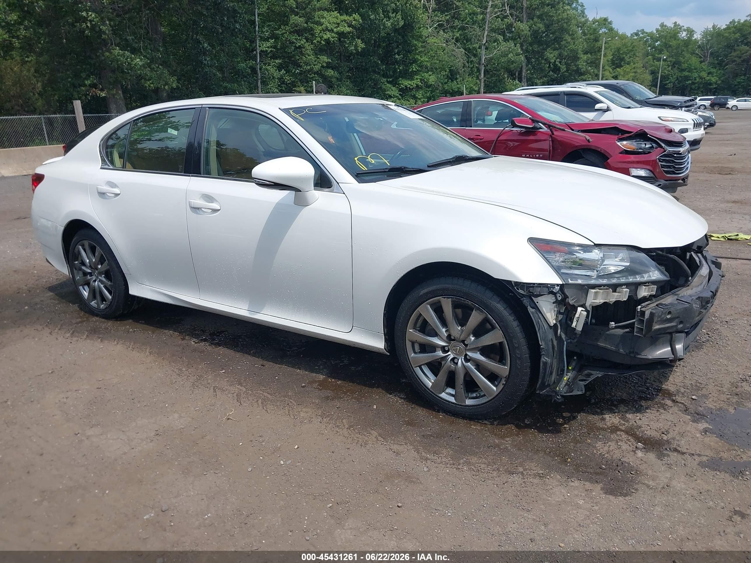 2014 Lexus Gs 350   White vin: JTHCE1BL0E5027266