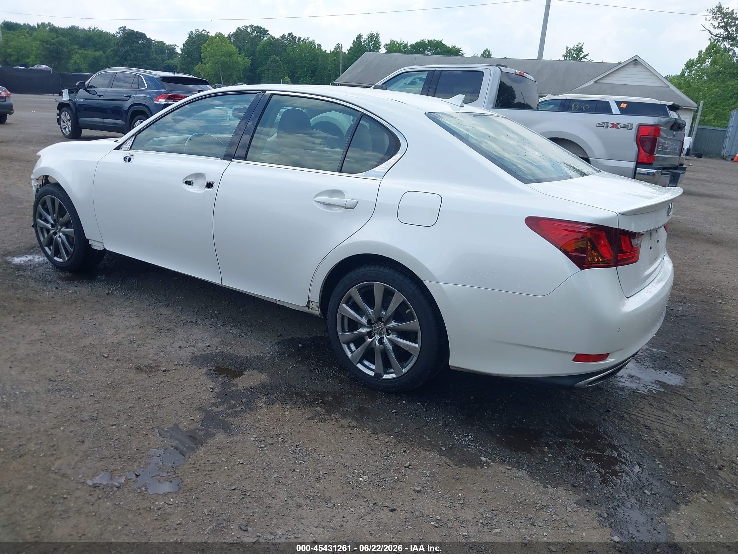 2014 Lexus Gs 350   White vin: JTHCE1BL0E5027266