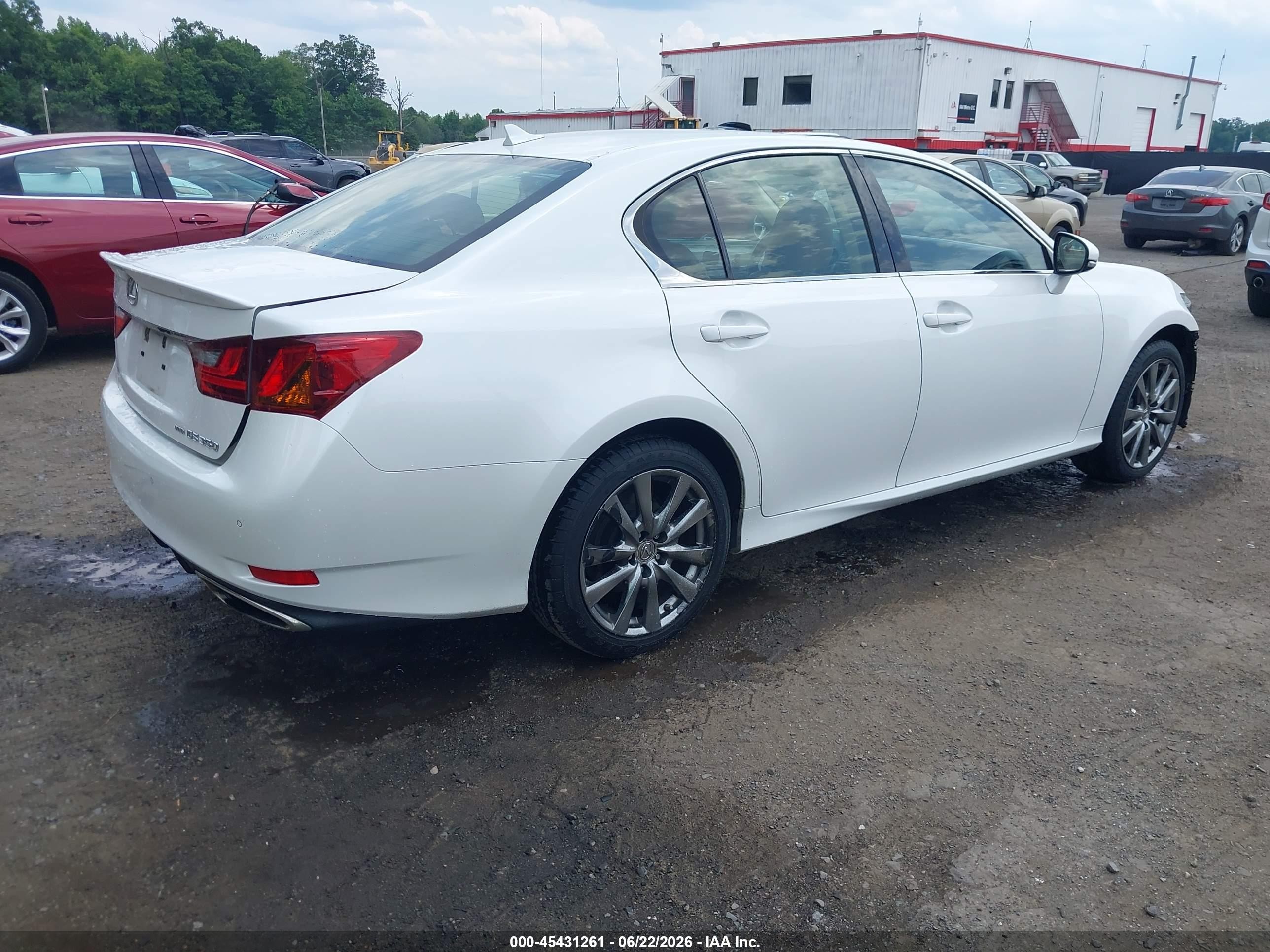 2014 Lexus Gs 350   White vin: JTHCE1BL0E5027266
