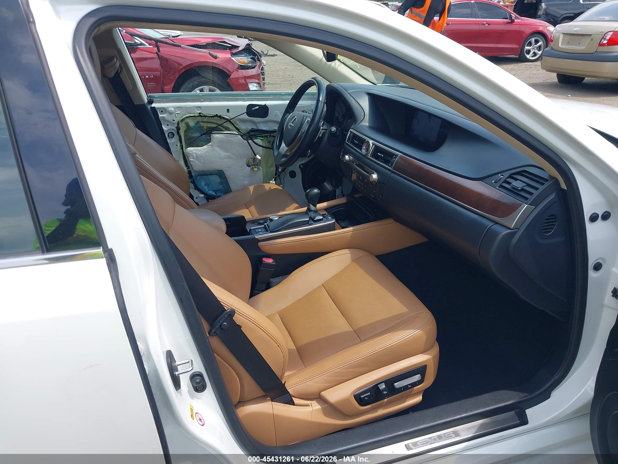 2014 Lexus Gs 350   White vin: JTHCE1BL0E5027266