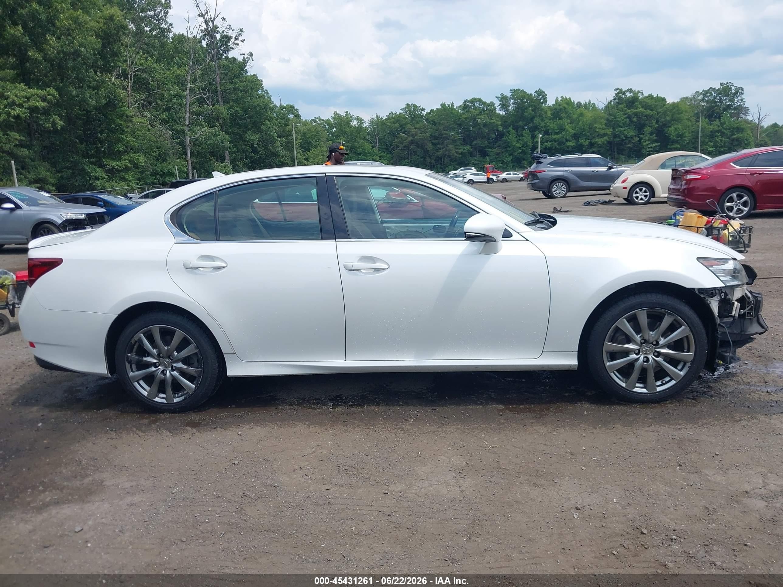 2014 Lexus Gs 350   White vin: JTHCE1BL0E5027266