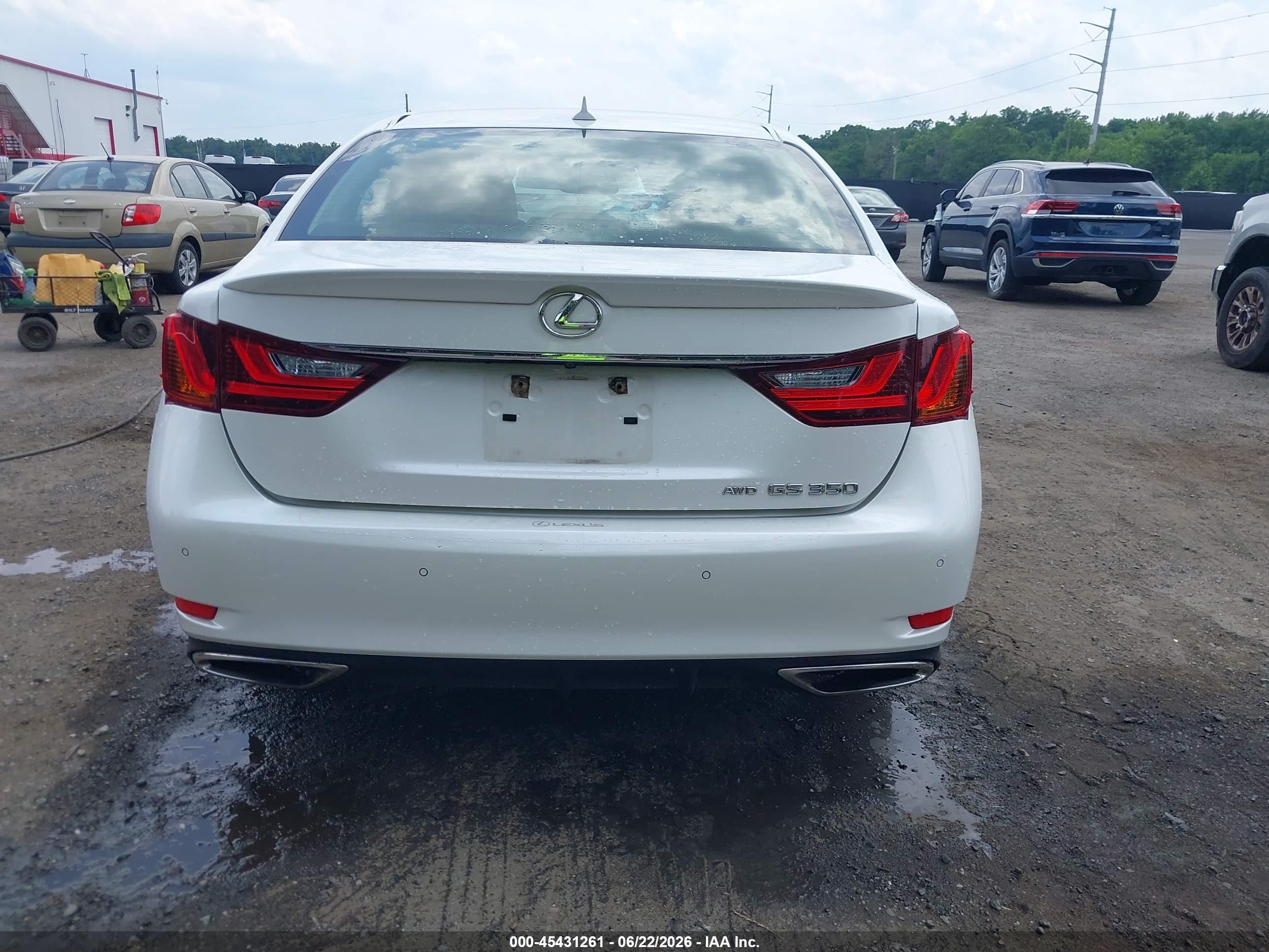 2014 Lexus Gs 350   White vin: JTHCE1BL0E5027266
