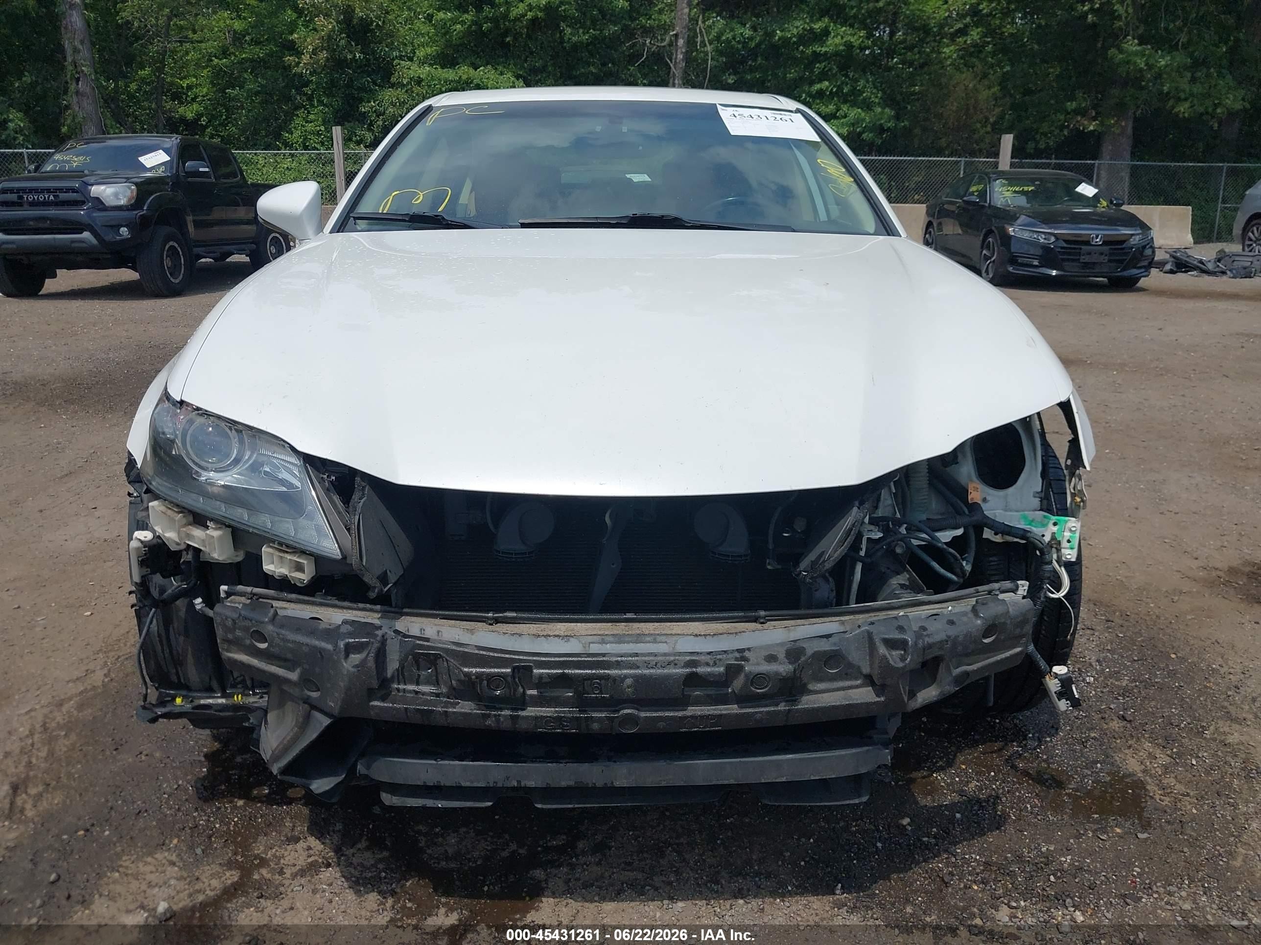 2014 Lexus Gs 350   White vin: JTHCE1BL0E5027266