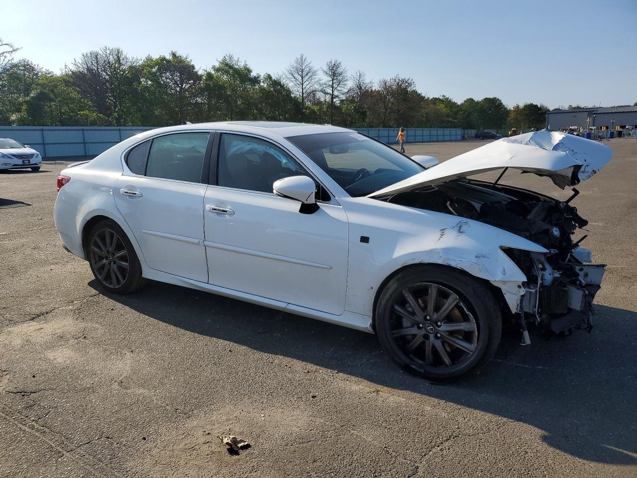 2014 Lexus Gs 350 White vin: JTHCE1BL0E5027851