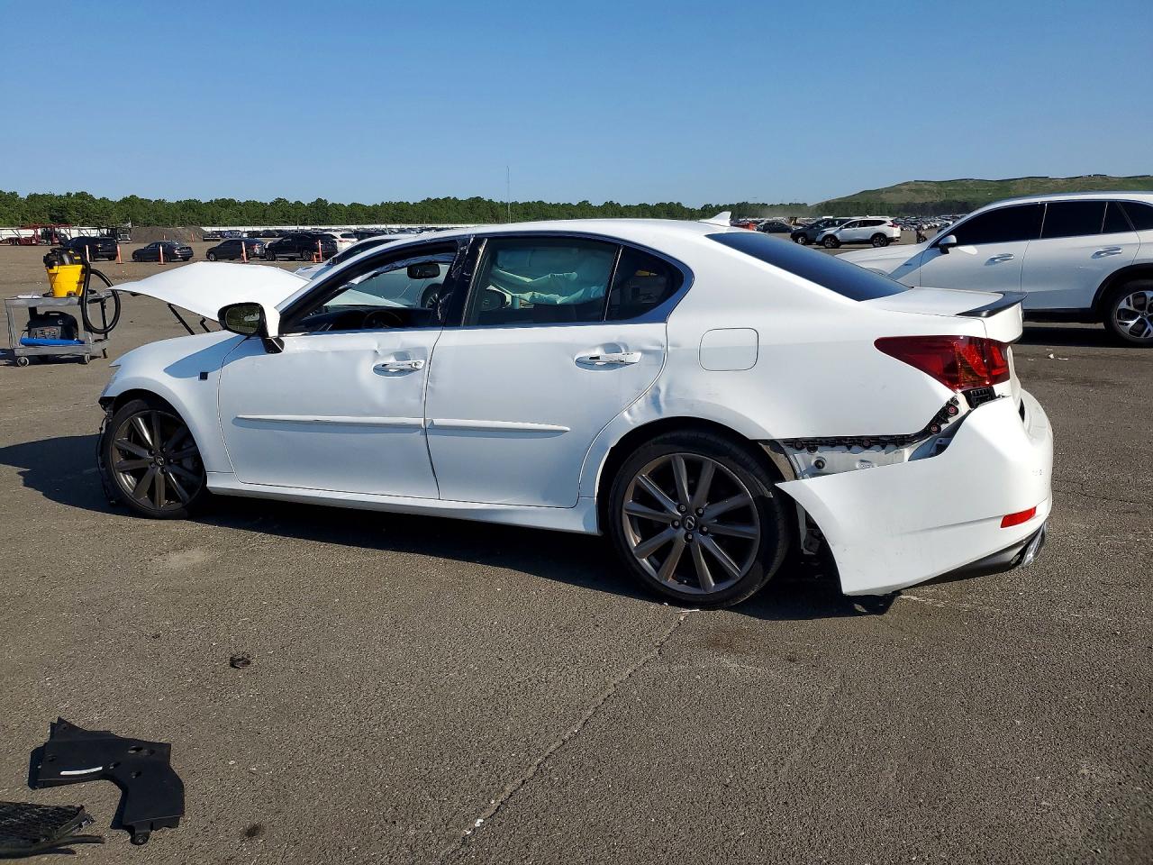 2014 Lexus Gs 350 White vin: JTHCE1BL0E5027851