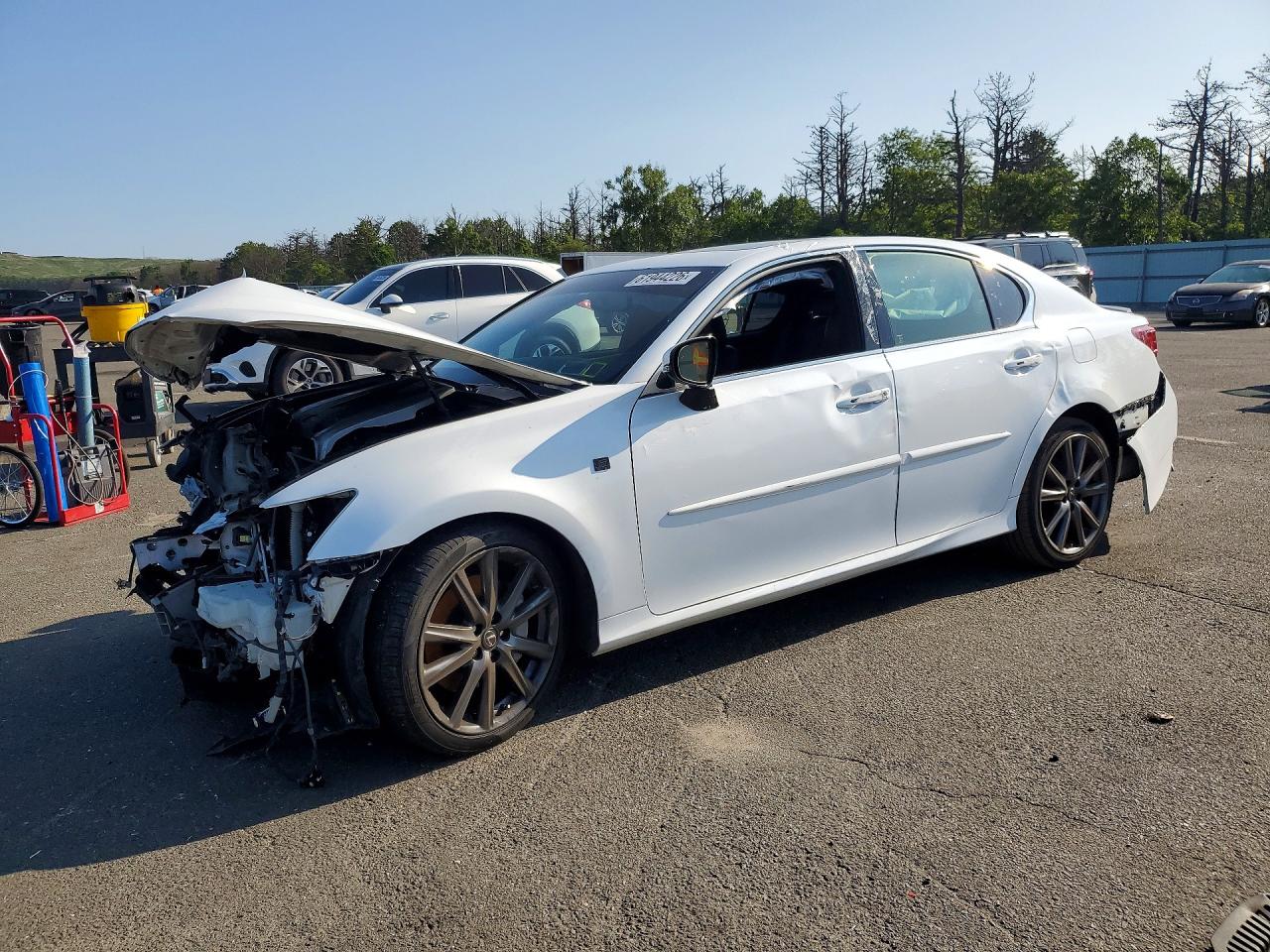 2014 Lexus Gs 350 White vin: JTHCE1BL0E5027851