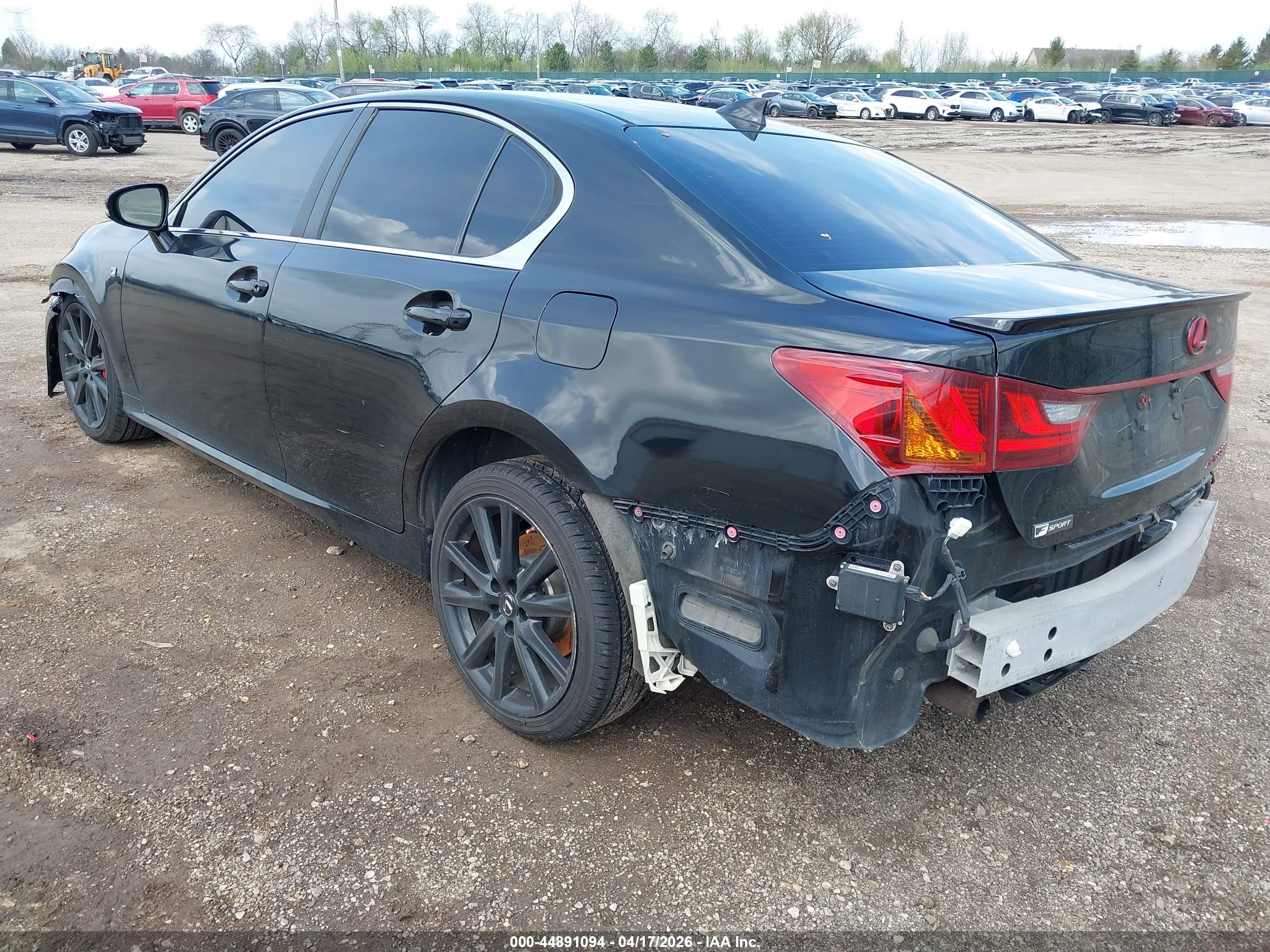 2015 Lexus Gs 350 Black vin: JTHCE1BL0FA009200