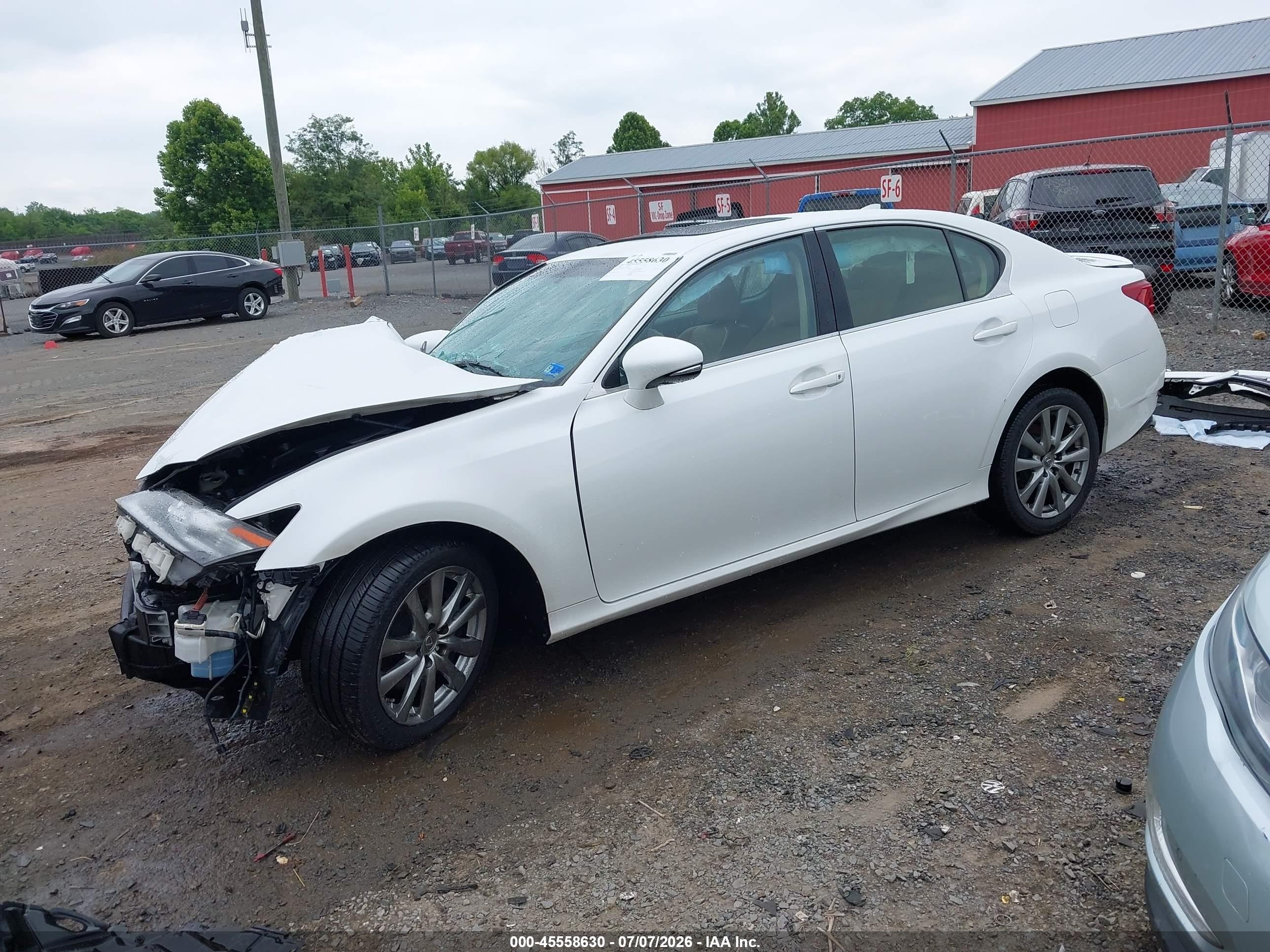 2015 Lexus Gs 350   Белый vin: JTHCE1BL0FA009715