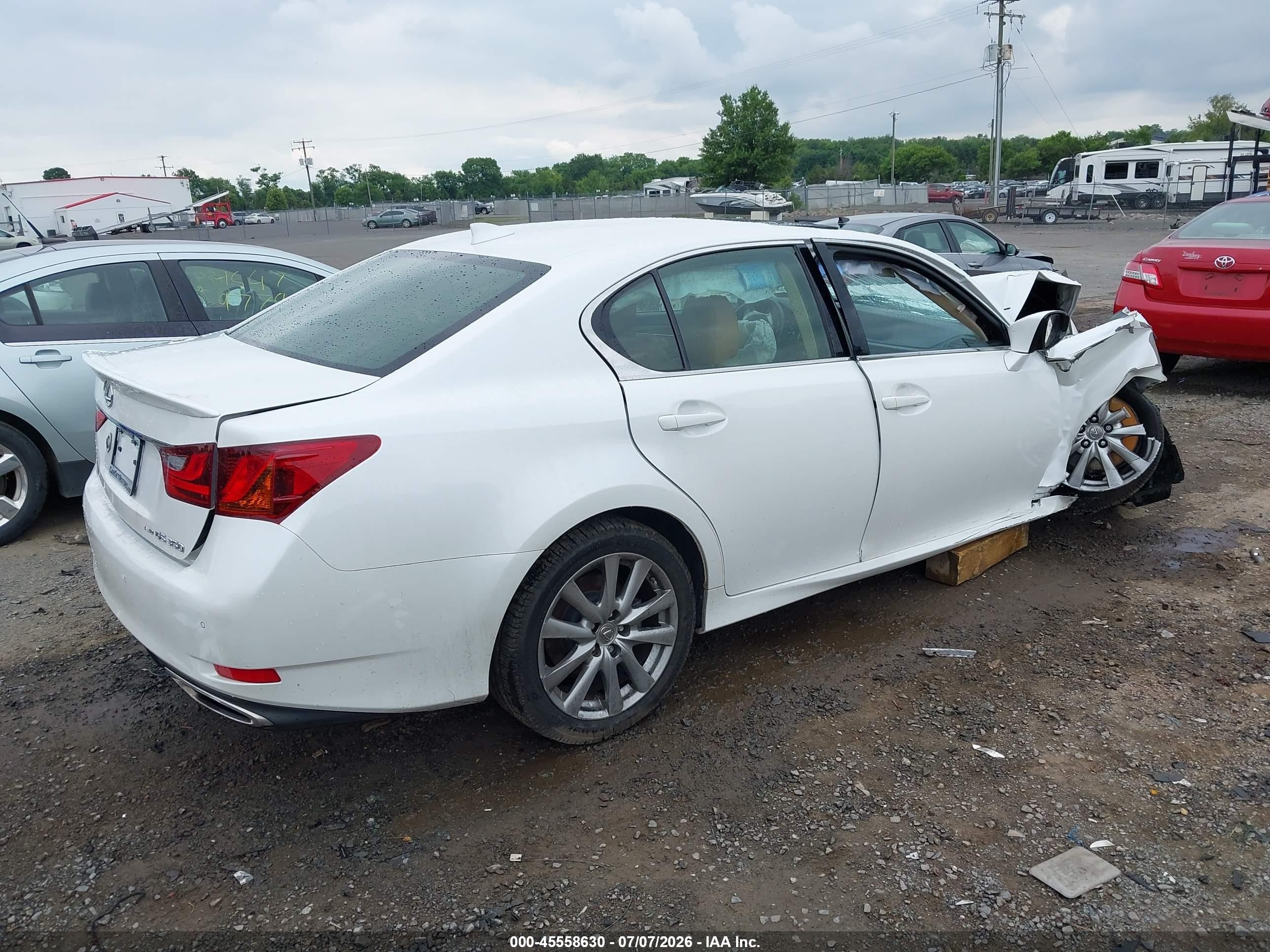 2015 Lexus Gs 350   Белый vin: JTHCE1BL0FA009715