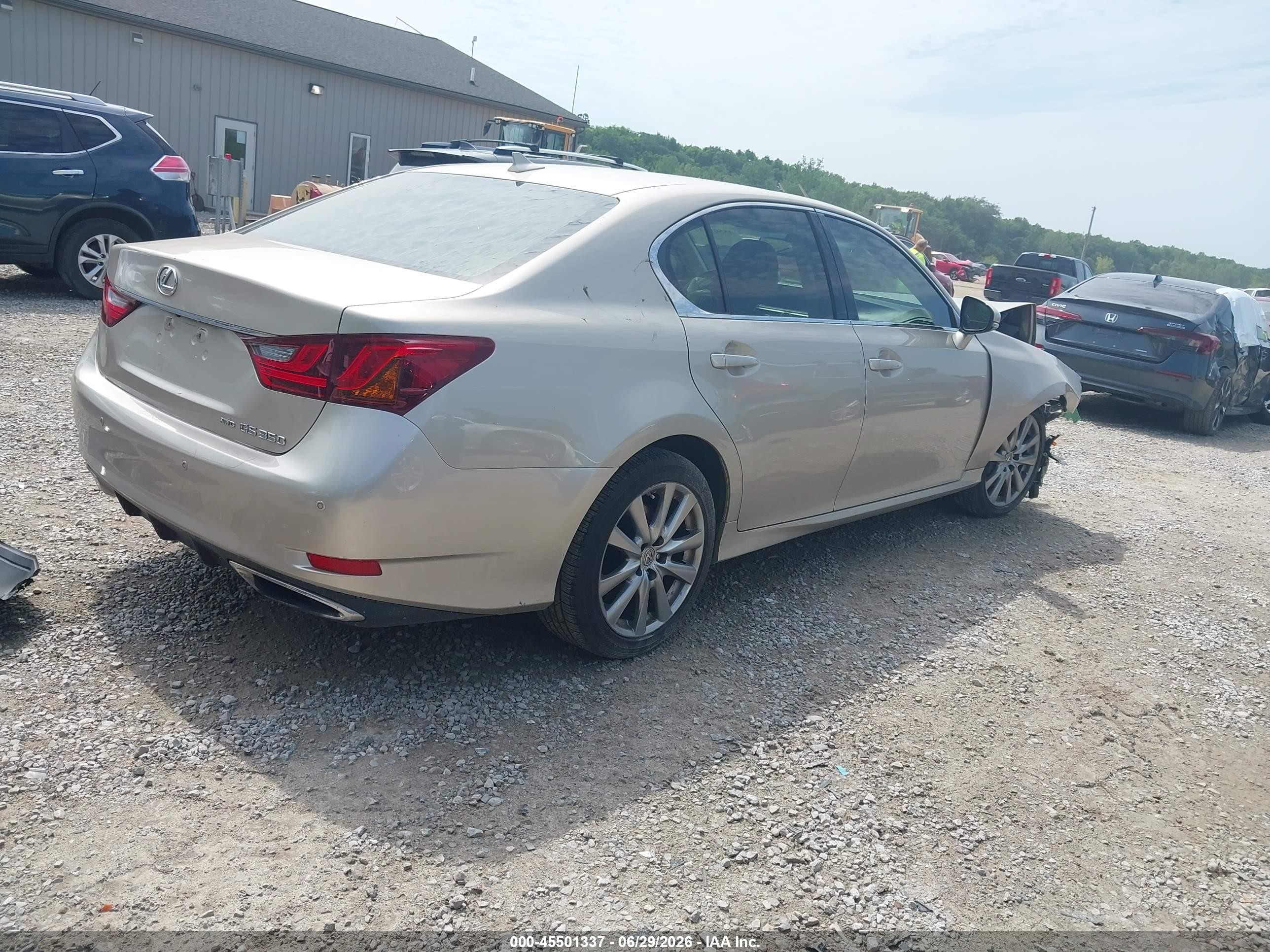 2013 Lexus Gs 350   Gold vin: JTHCE1BL1D5001807