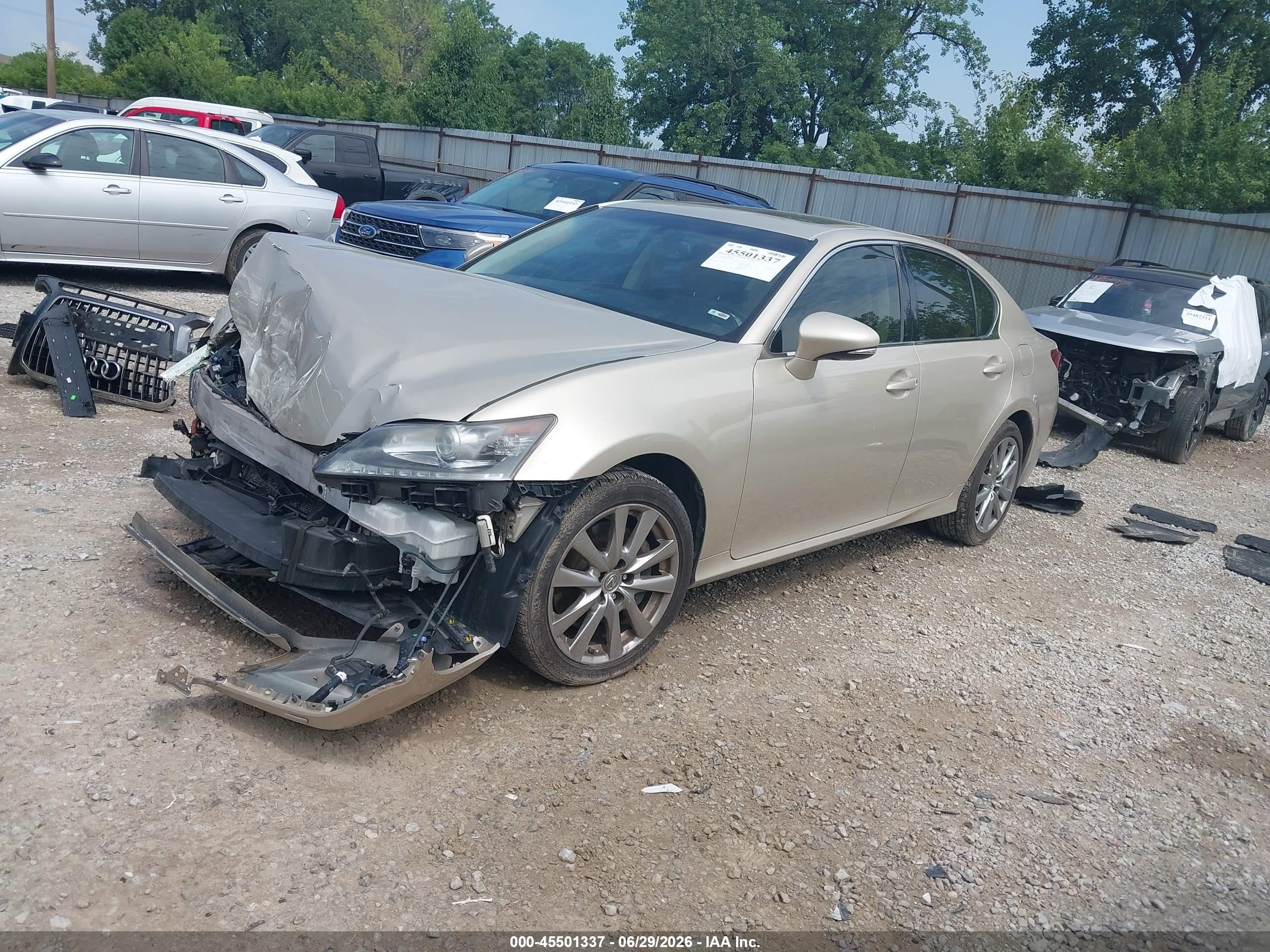 2013 Lexus Gs 350   Gold vin: JTHCE1BL1D5001807