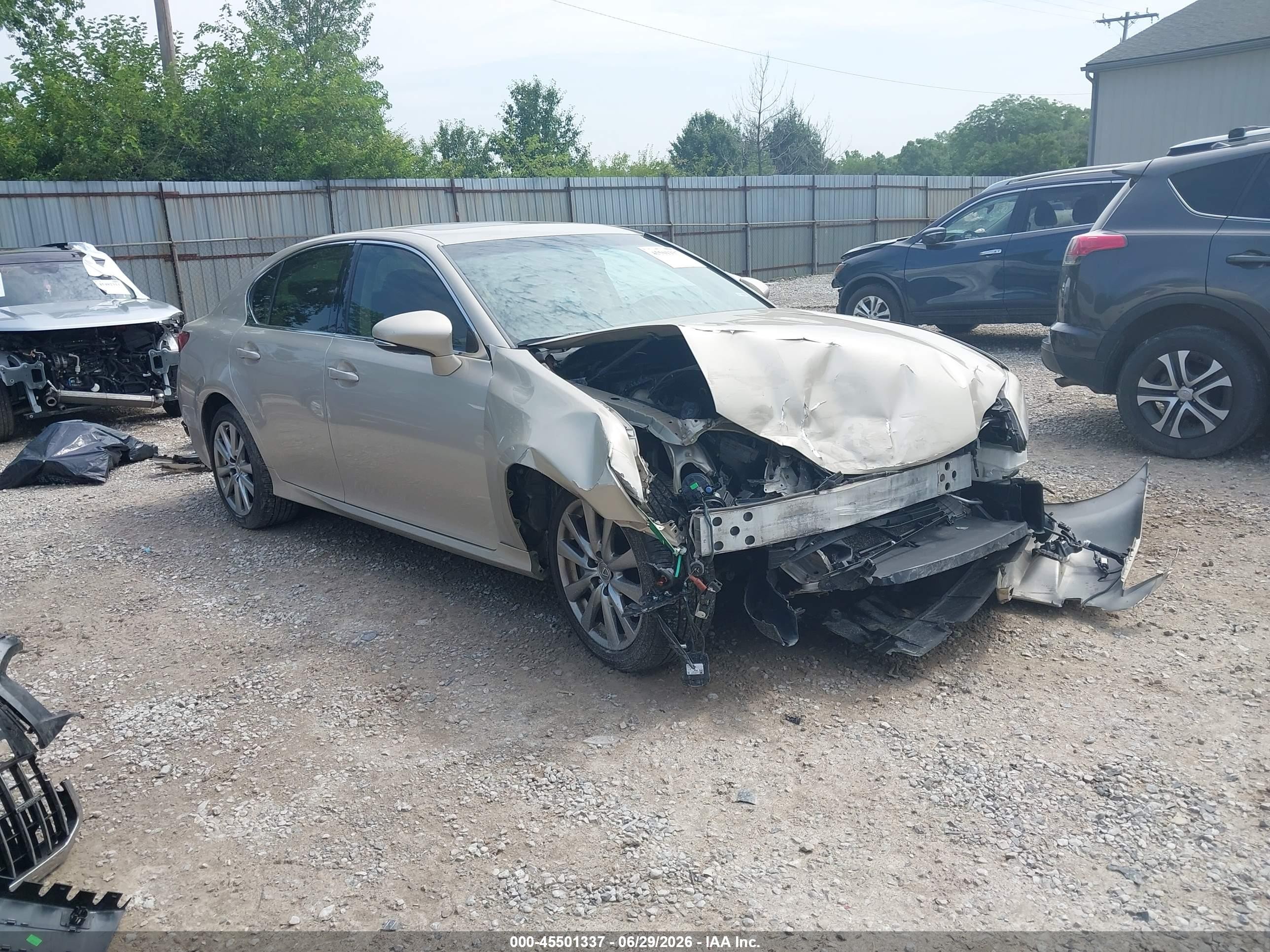 2013 Lexus Gs 350   Gold vin: JTHCE1BL1D5001807