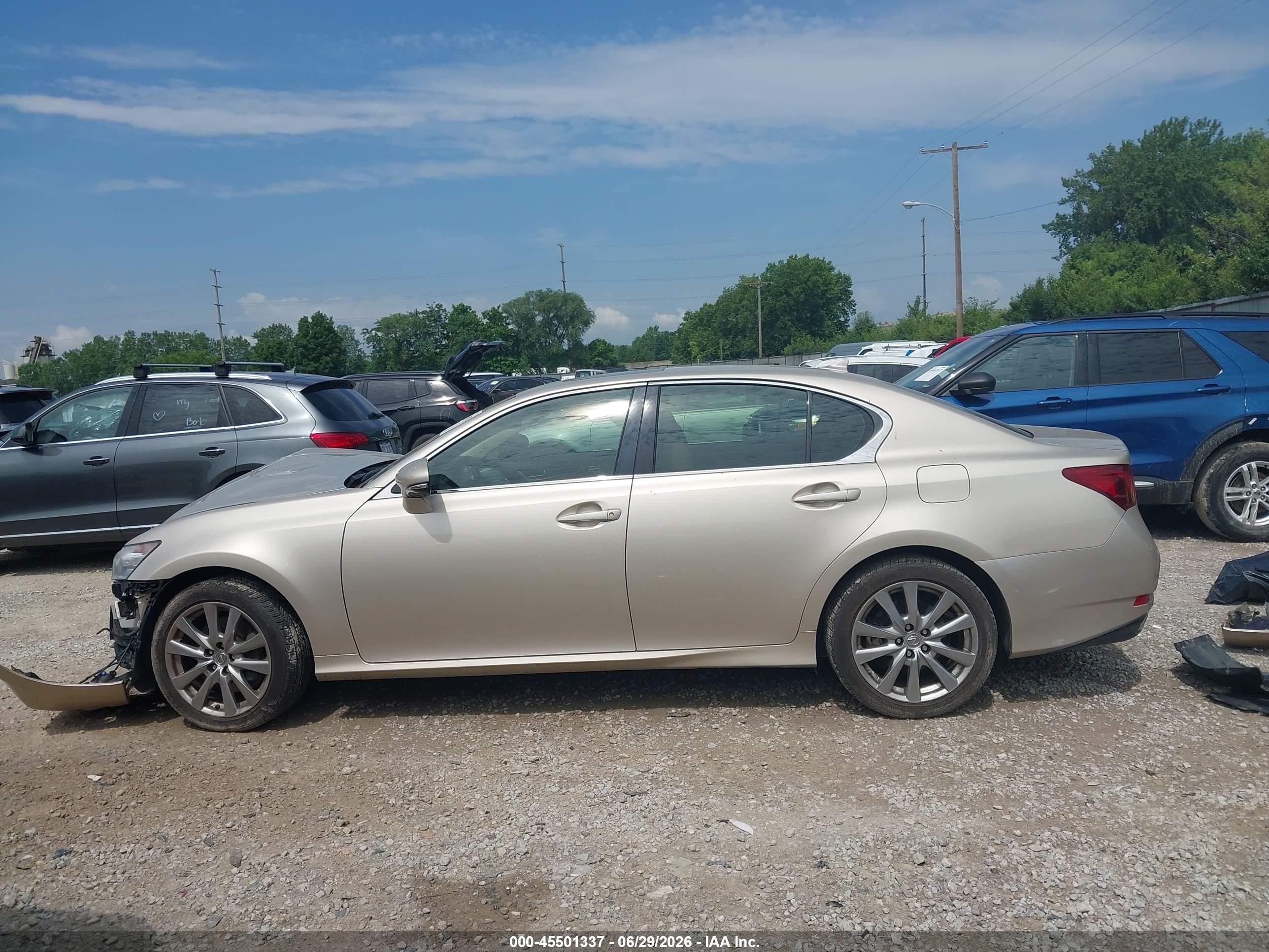 2013 Lexus Gs 350   Gold vin: JTHCE1BL1D5001807