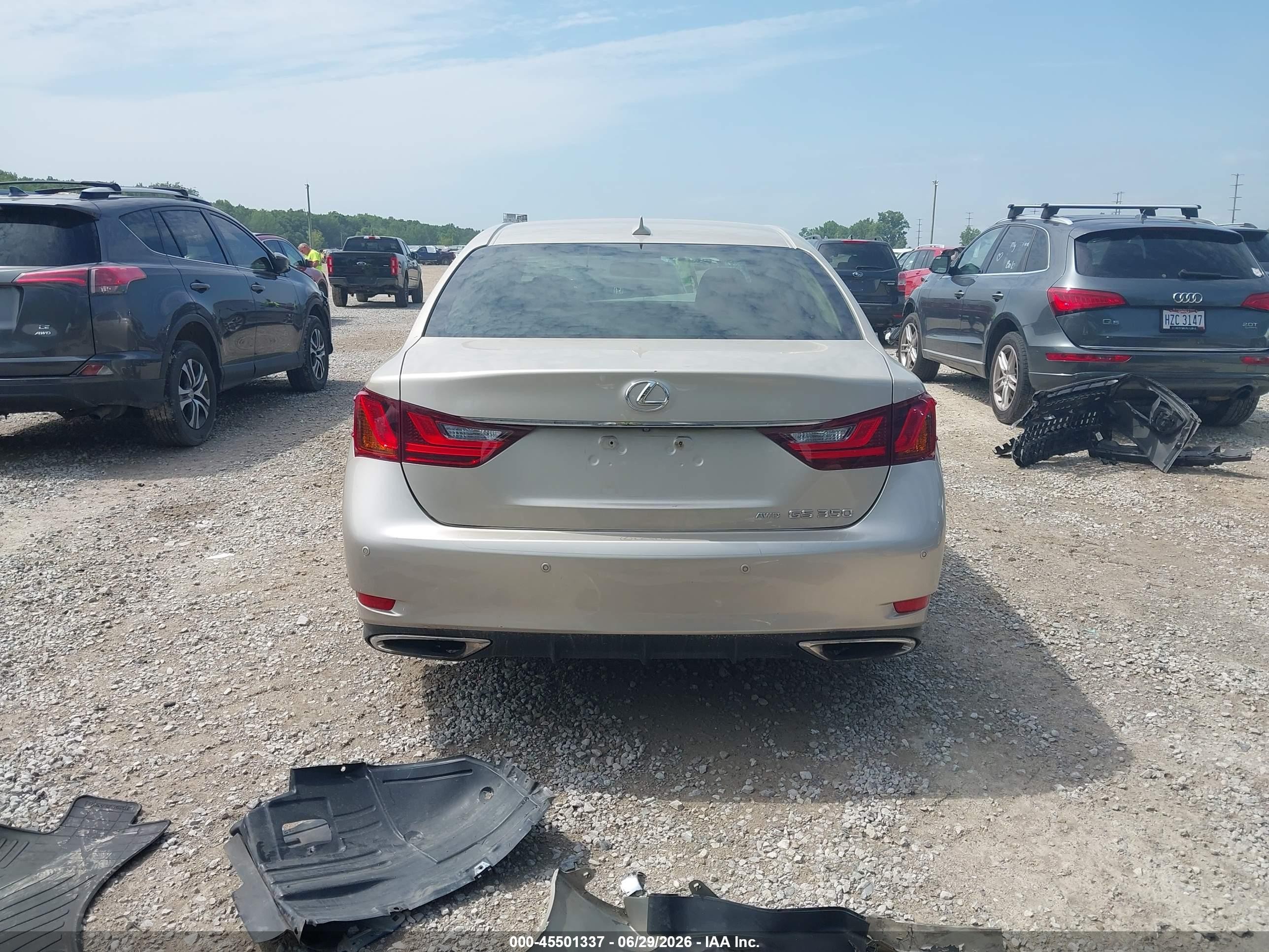 2013 Lexus Gs 350   Gold vin: JTHCE1BL1D5001807
