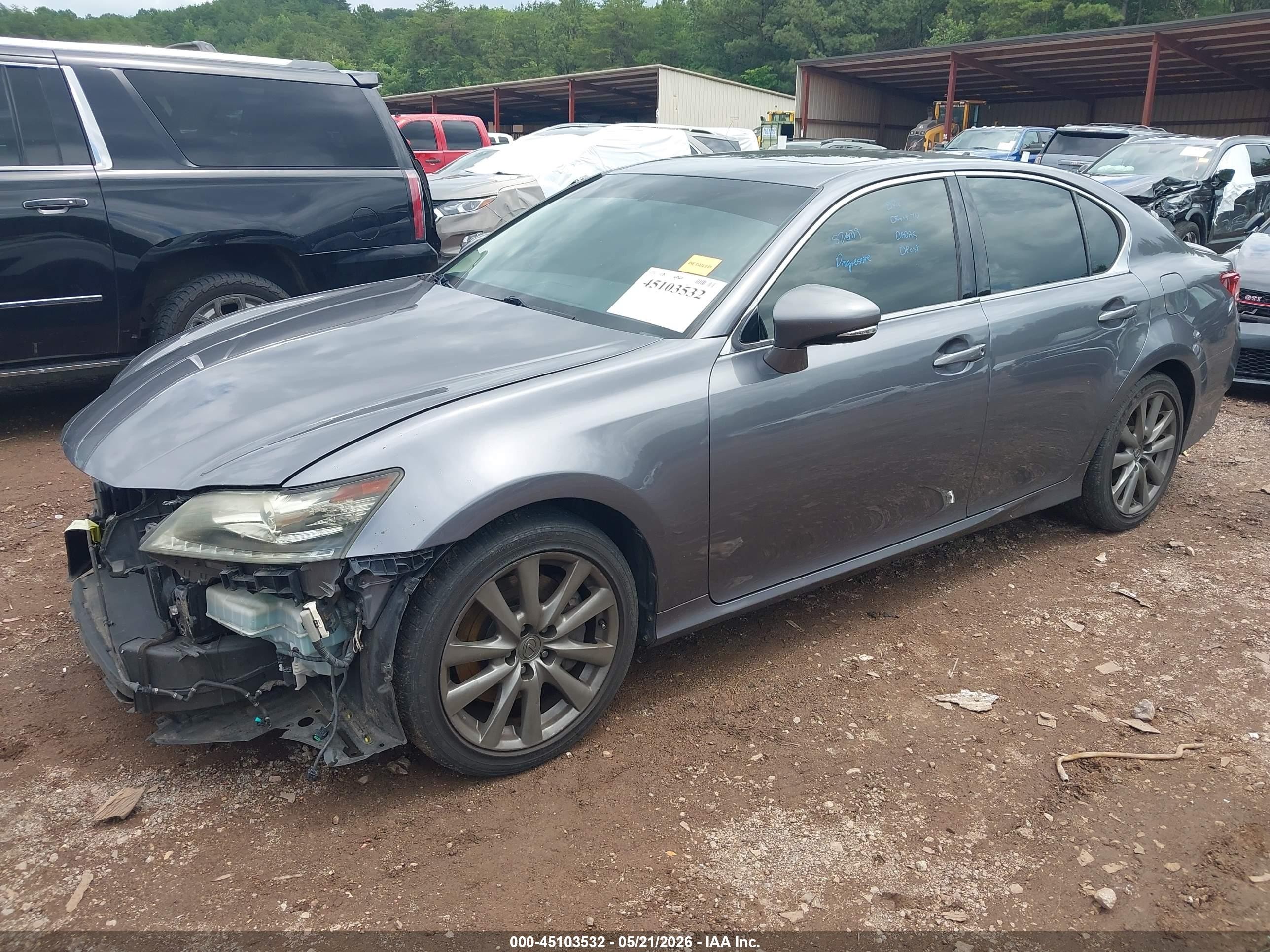 2013 Lexus Gs 350 Gray vin: JTHCE1BL1D5007199