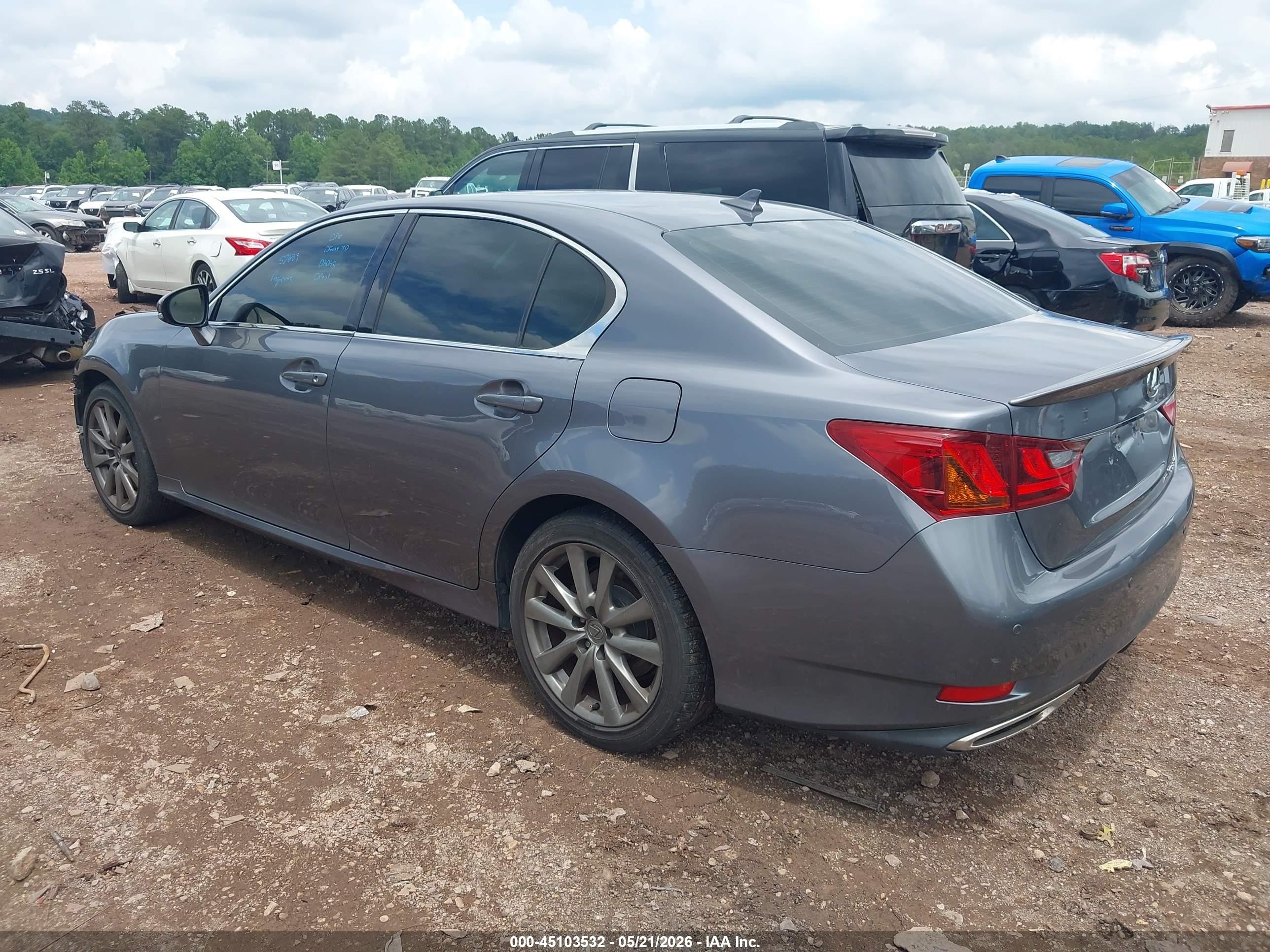 2013 Lexus Gs 350 Gray vin: JTHCE1BL1D5007199