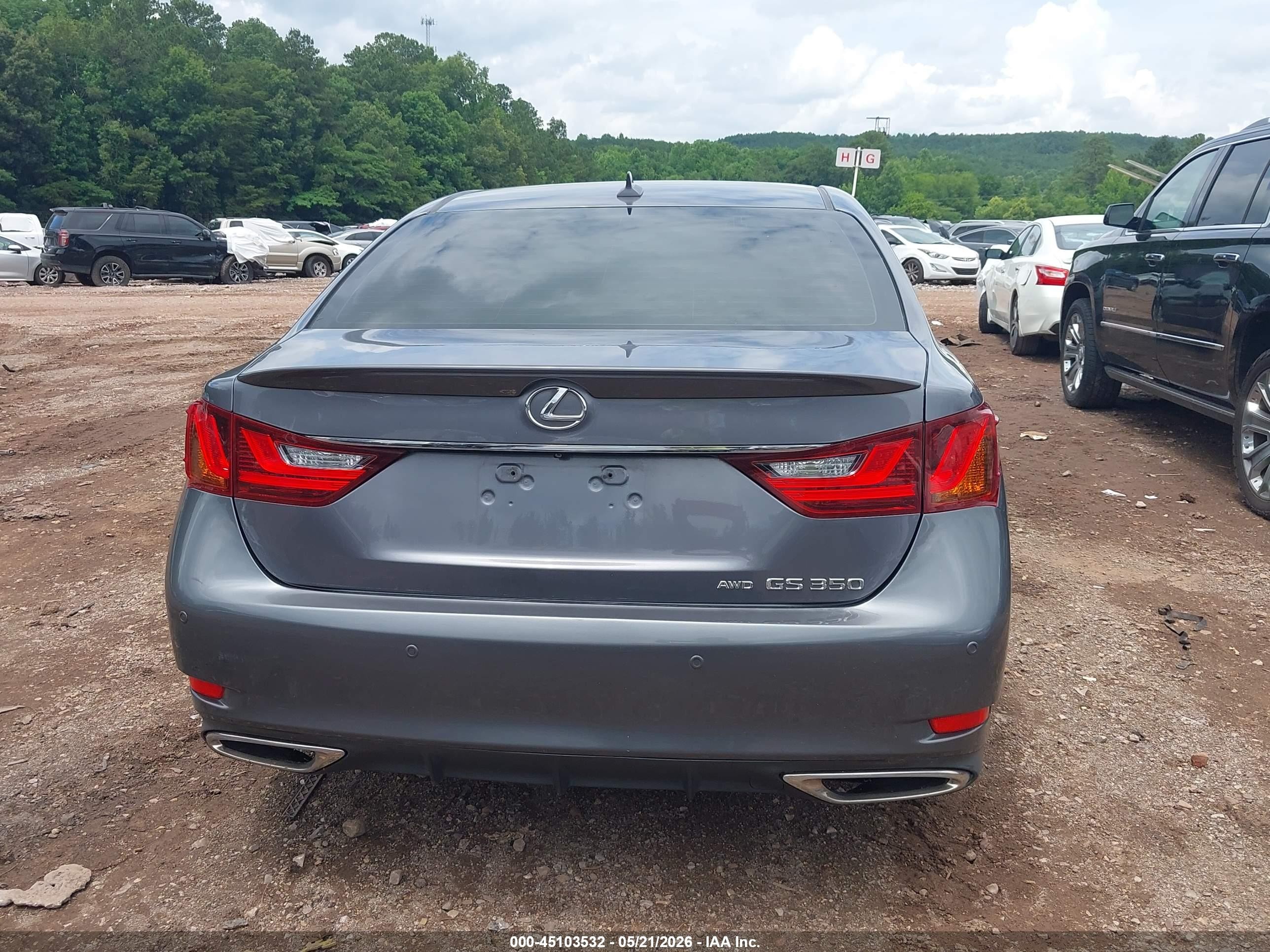 2013 Lexus Gs 350 Gray vin: JTHCE1BL1D5007199