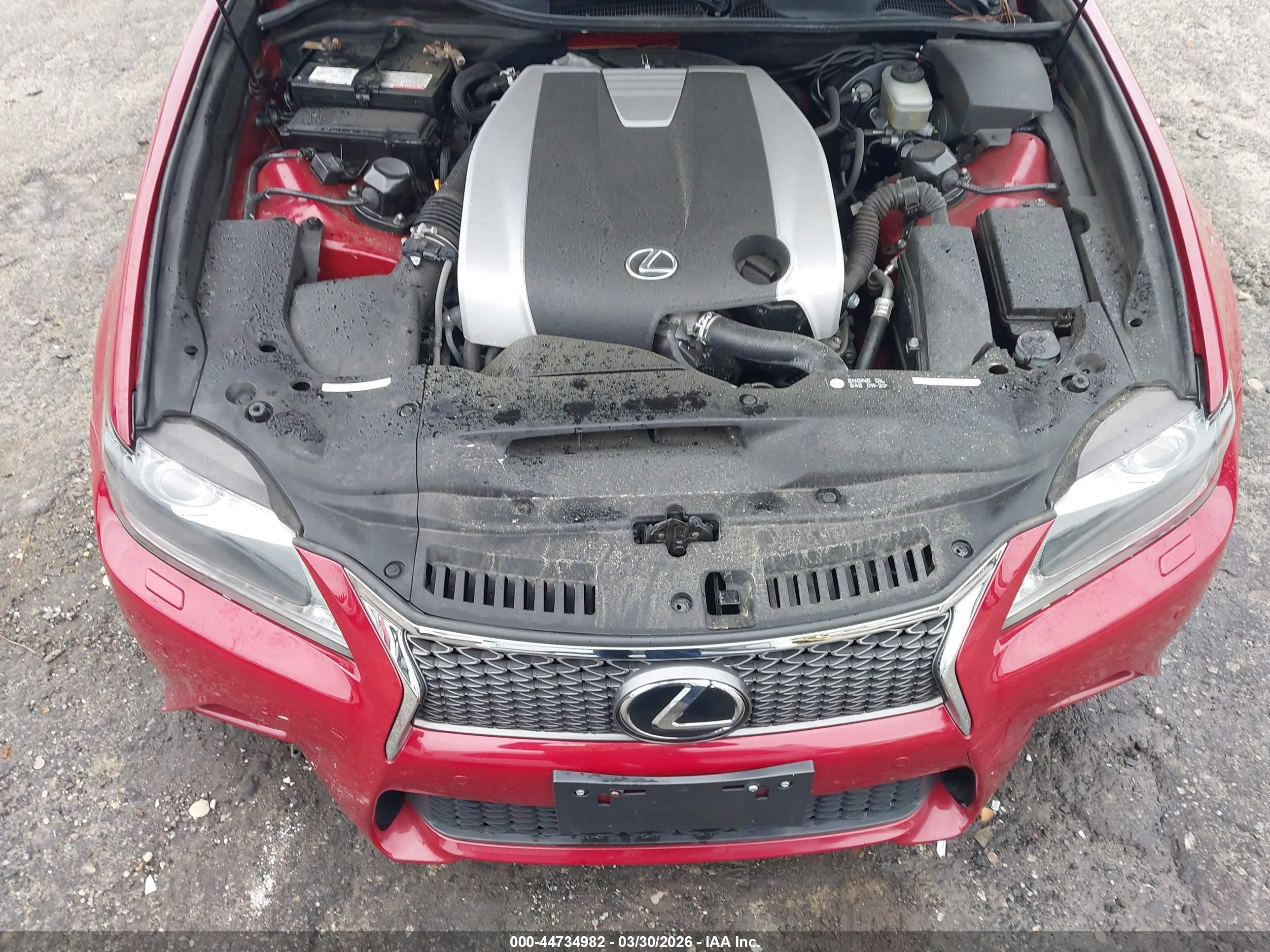2013 Lexus Gs 350   Red vin: JTHCE1BL1D5016792