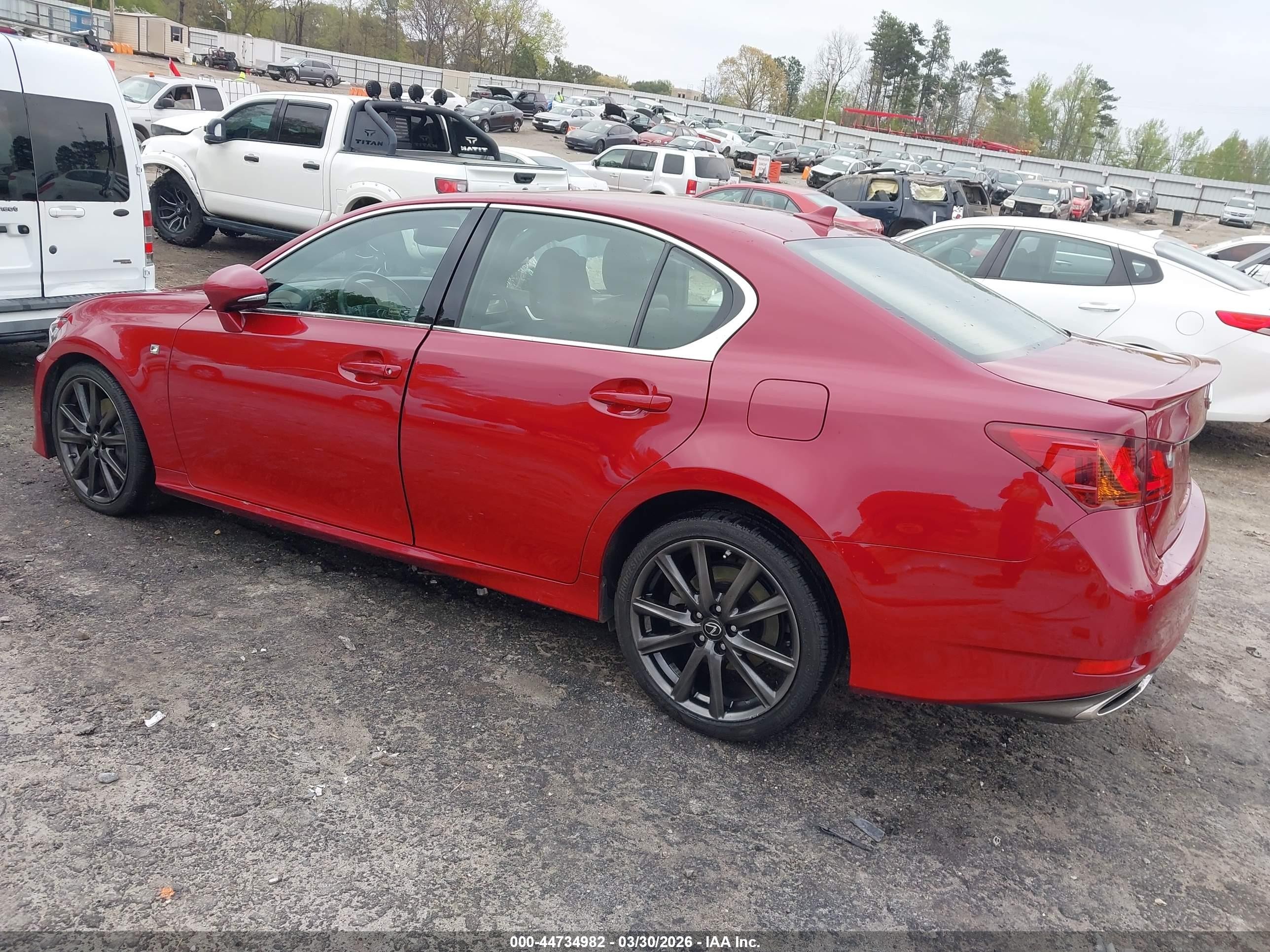 2013 Lexus Gs 350   Red vin: JTHCE1BL1D5016792