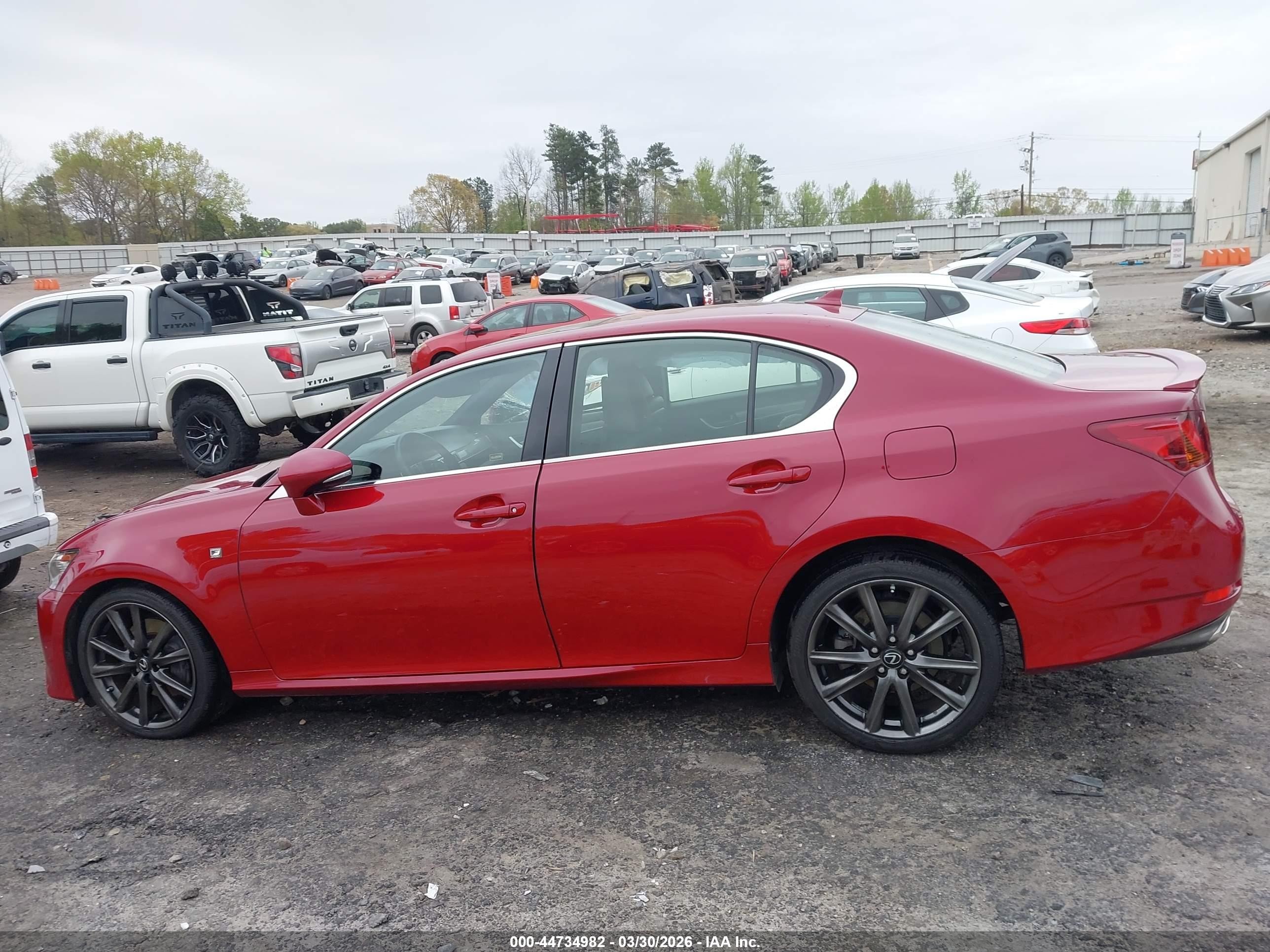 2013 Lexus Gs 350   Red vin: JTHCE1BL1D5016792