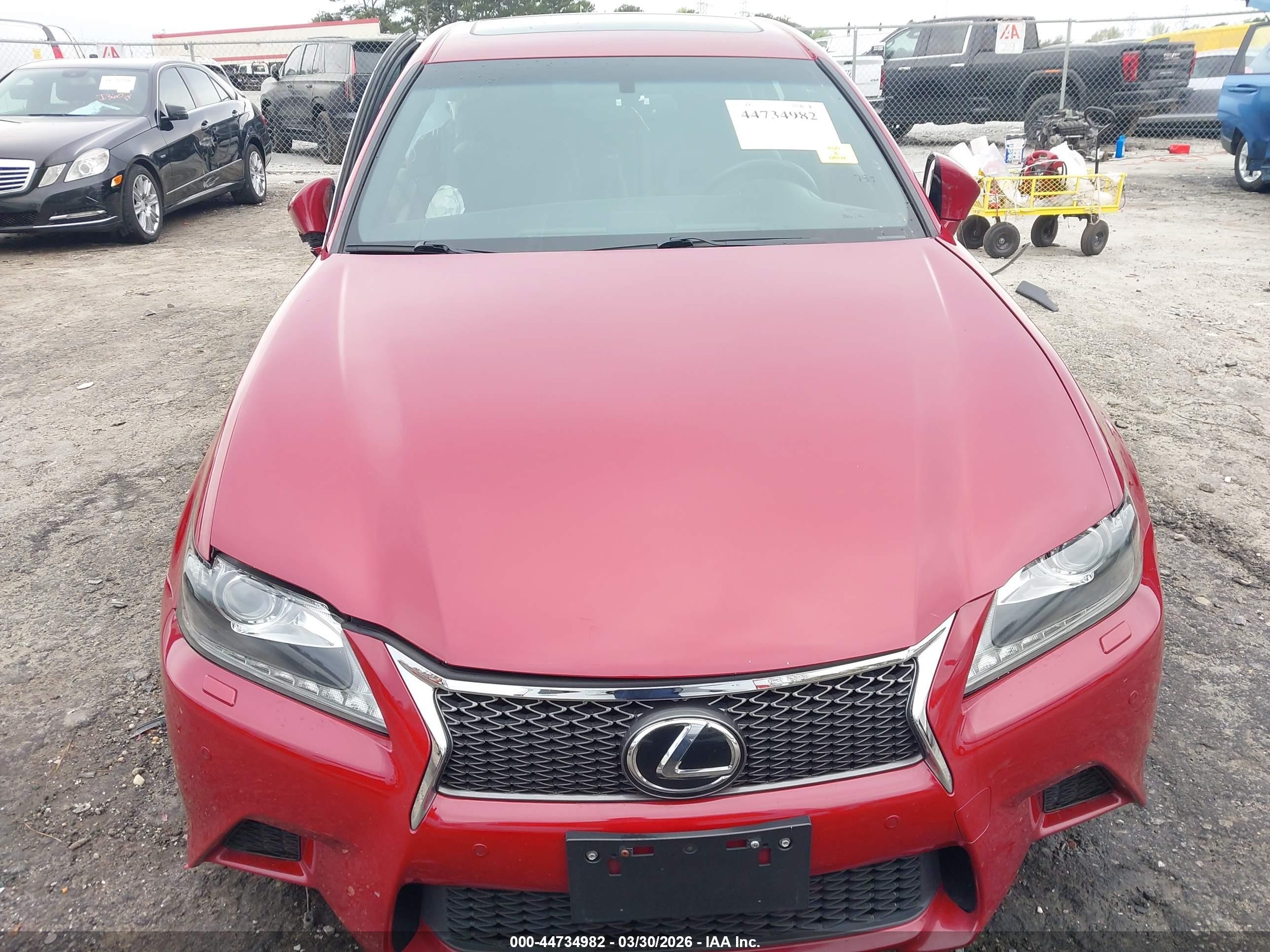 2013 Lexus Gs 350   Red vin: JTHCE1BL1D5016792