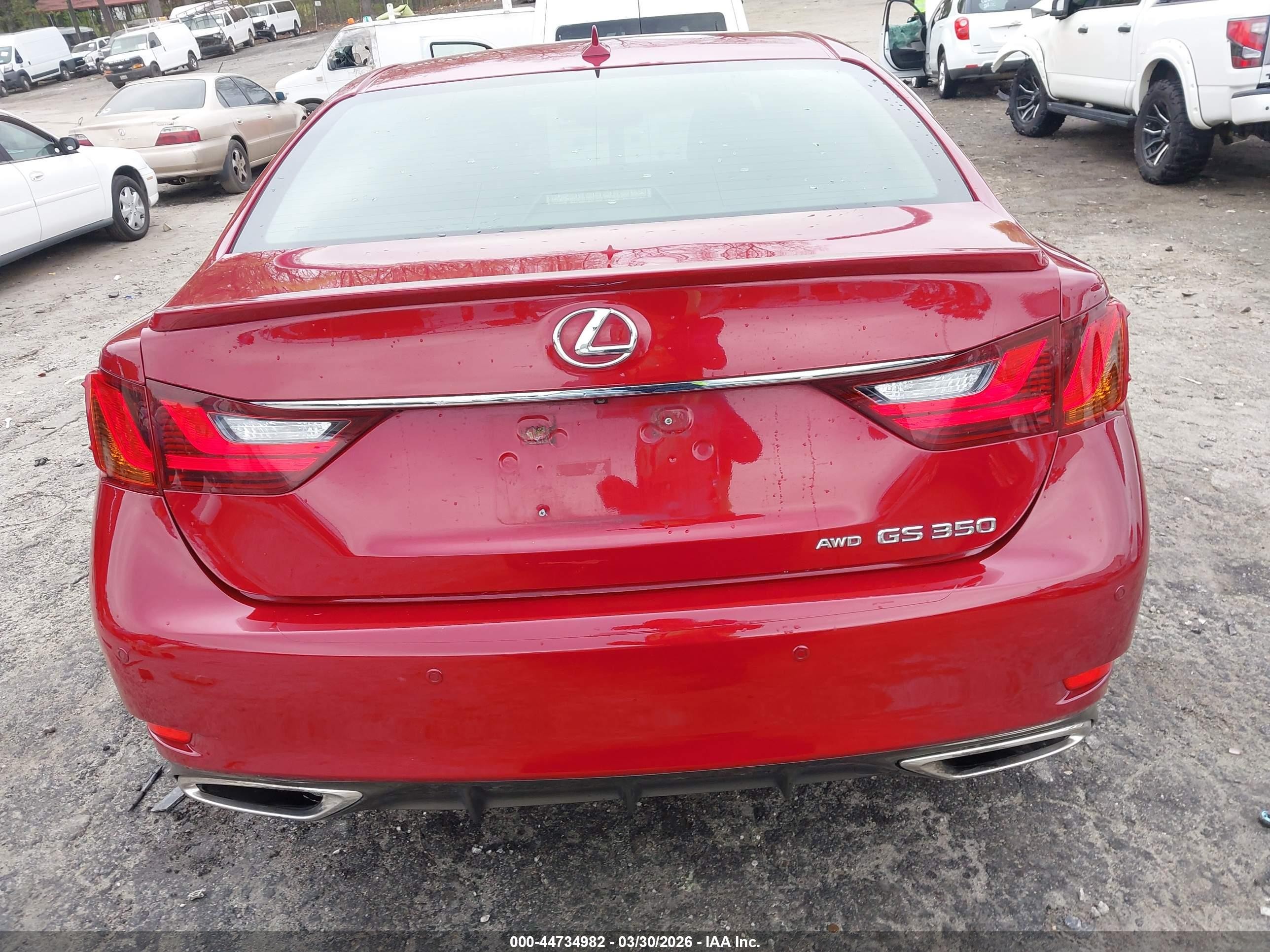 2013 Lexus Gs 350   Red vin: JTHCE1BL1D5016792