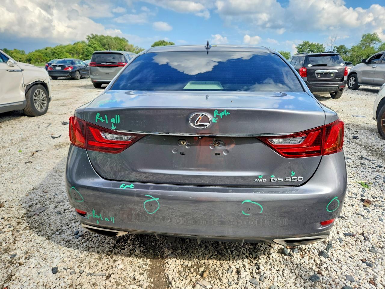 2015 Lexus Gs 350 Gray vin: JTHCE1BL1FA008122