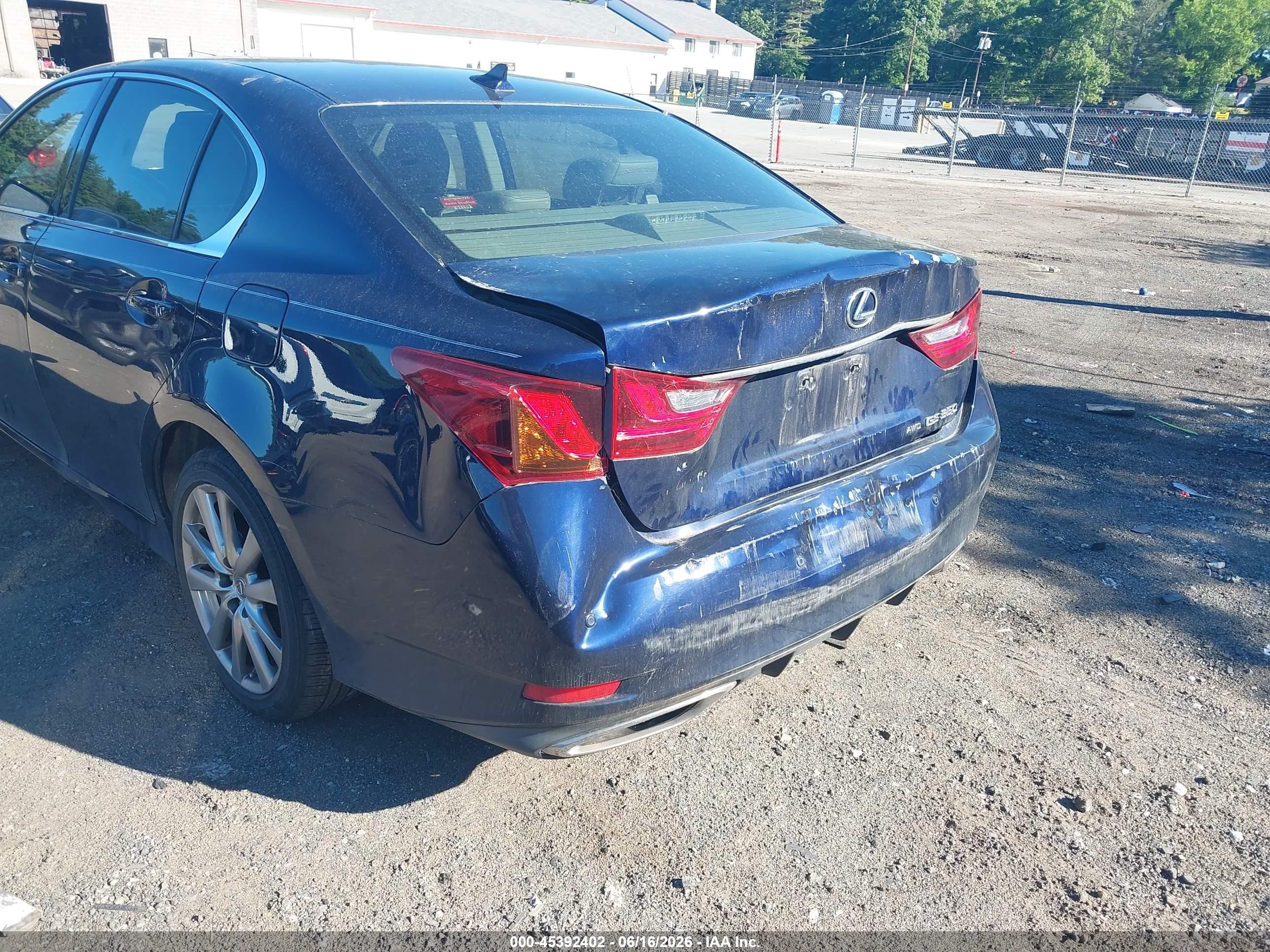 2013 Lexus Gs 350   Blue vin: JTHCE1BL2D5003470
