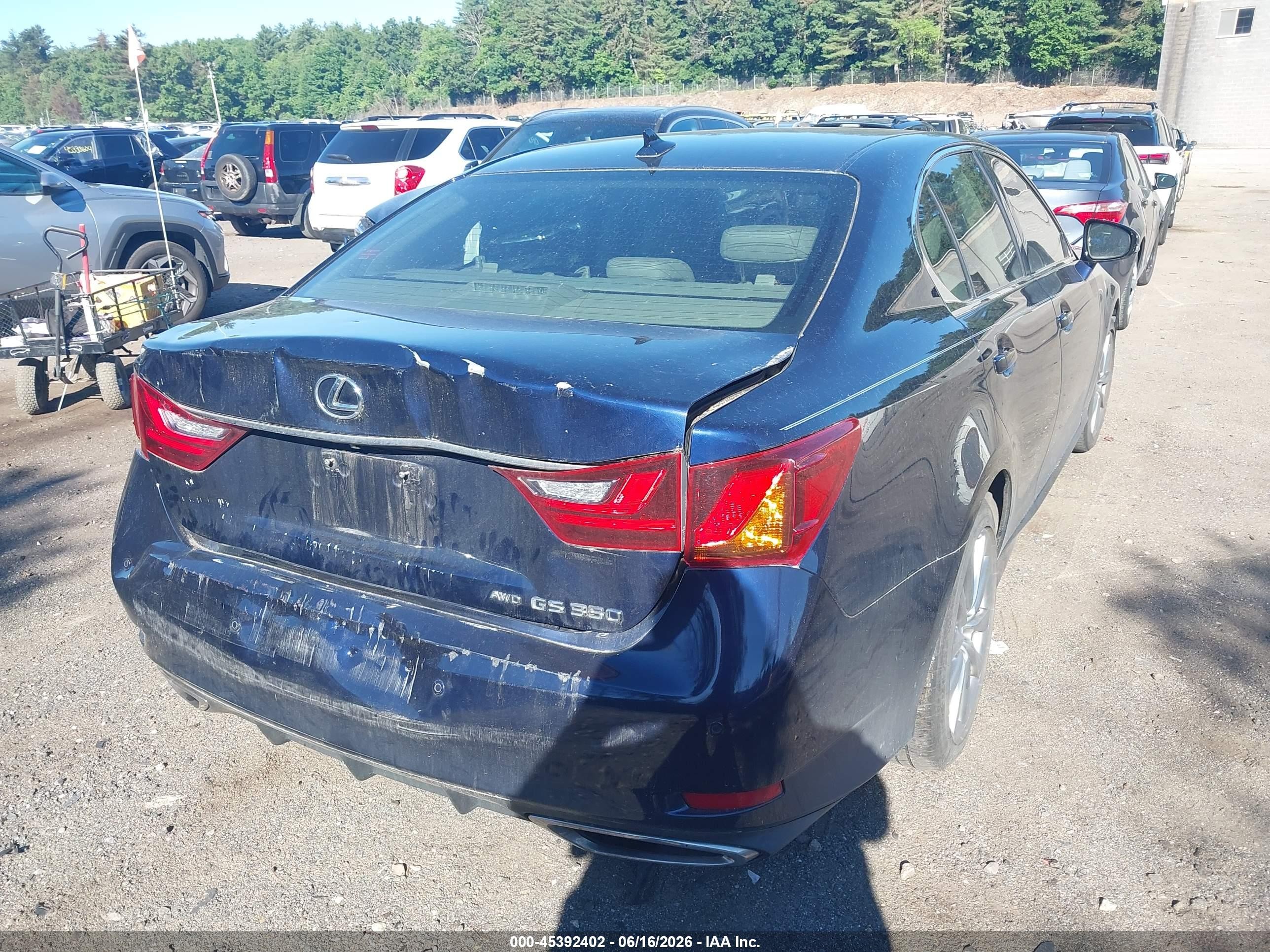 2013 Lexus Gs 350   Blue vin: JTHCE1BL2D5003470