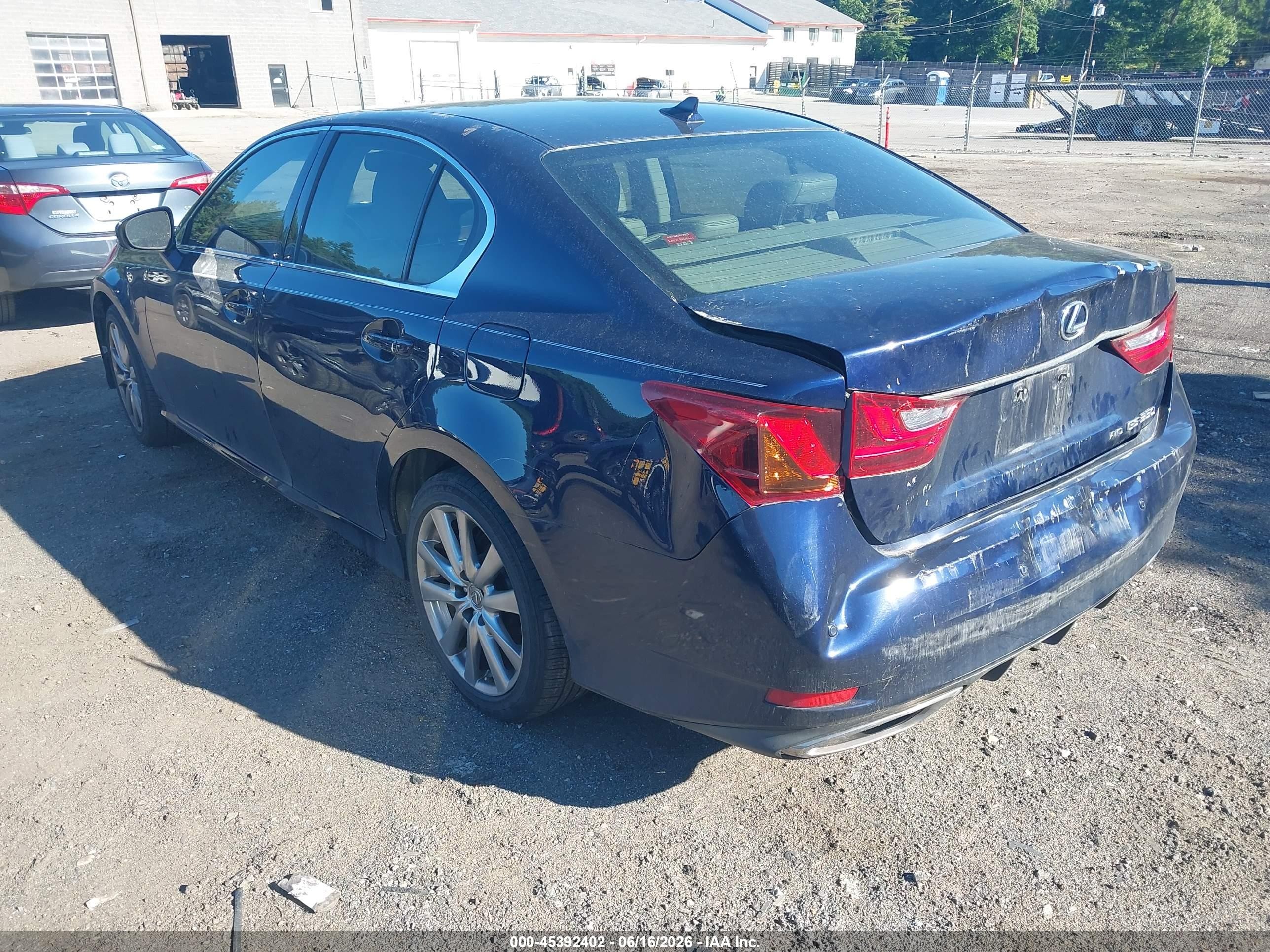 2013 Lexus Gs 350   Blue vin: JTHCE1BL2D5003470