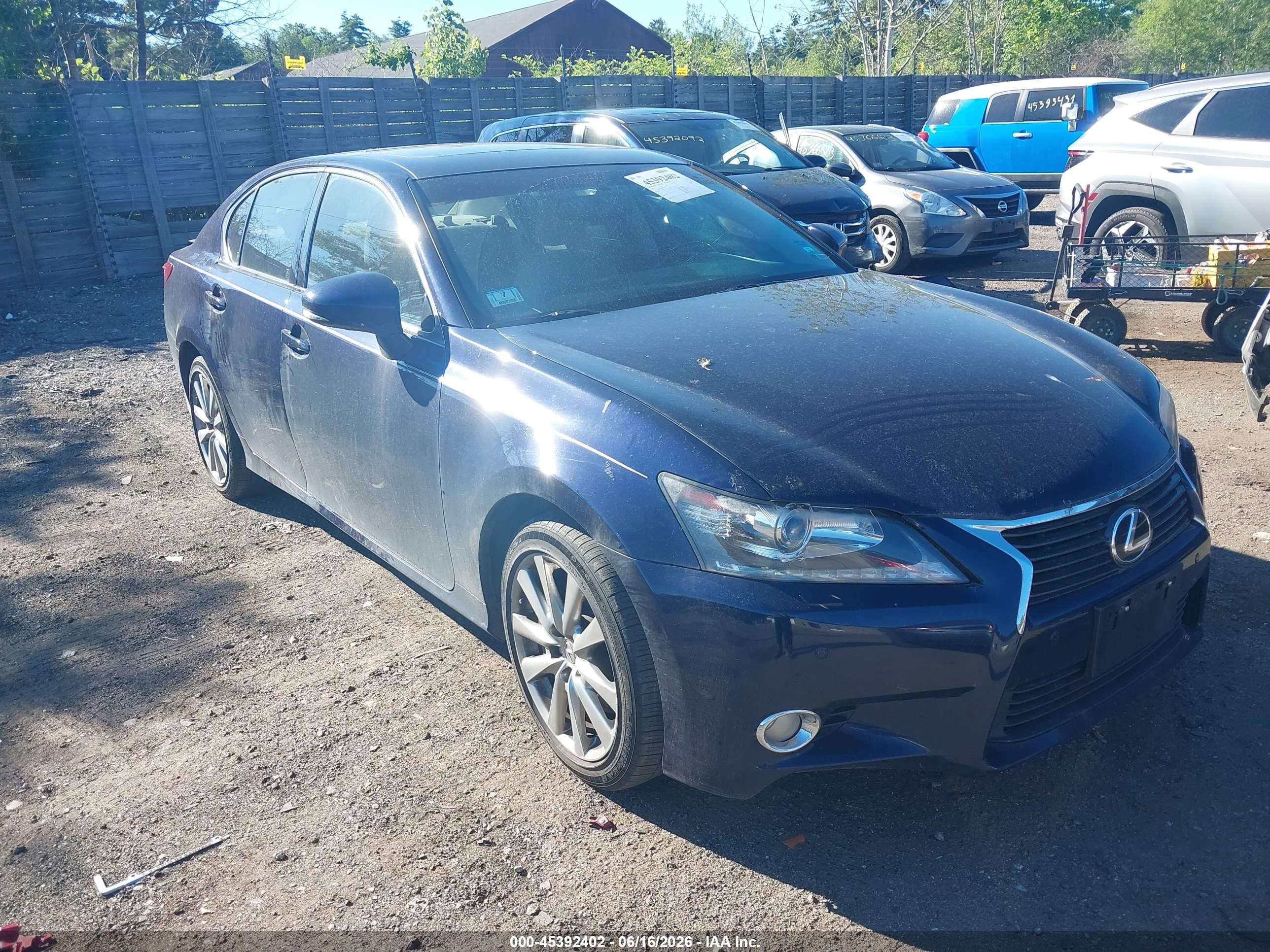 2013 Lexus Gs 350   Blue vin: JTHCE1BL2D5003470
