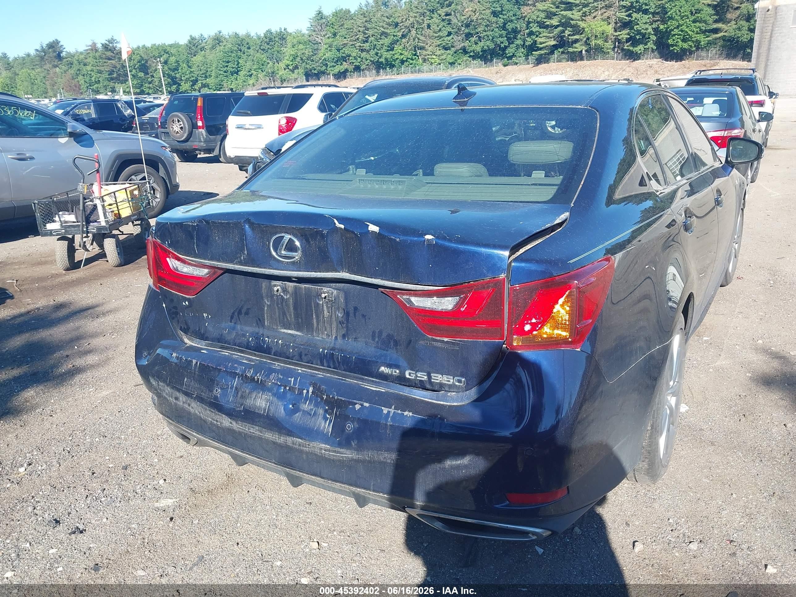 2013 Lexus Gs 350   Blue vin: JTHCE1BL2D5003470