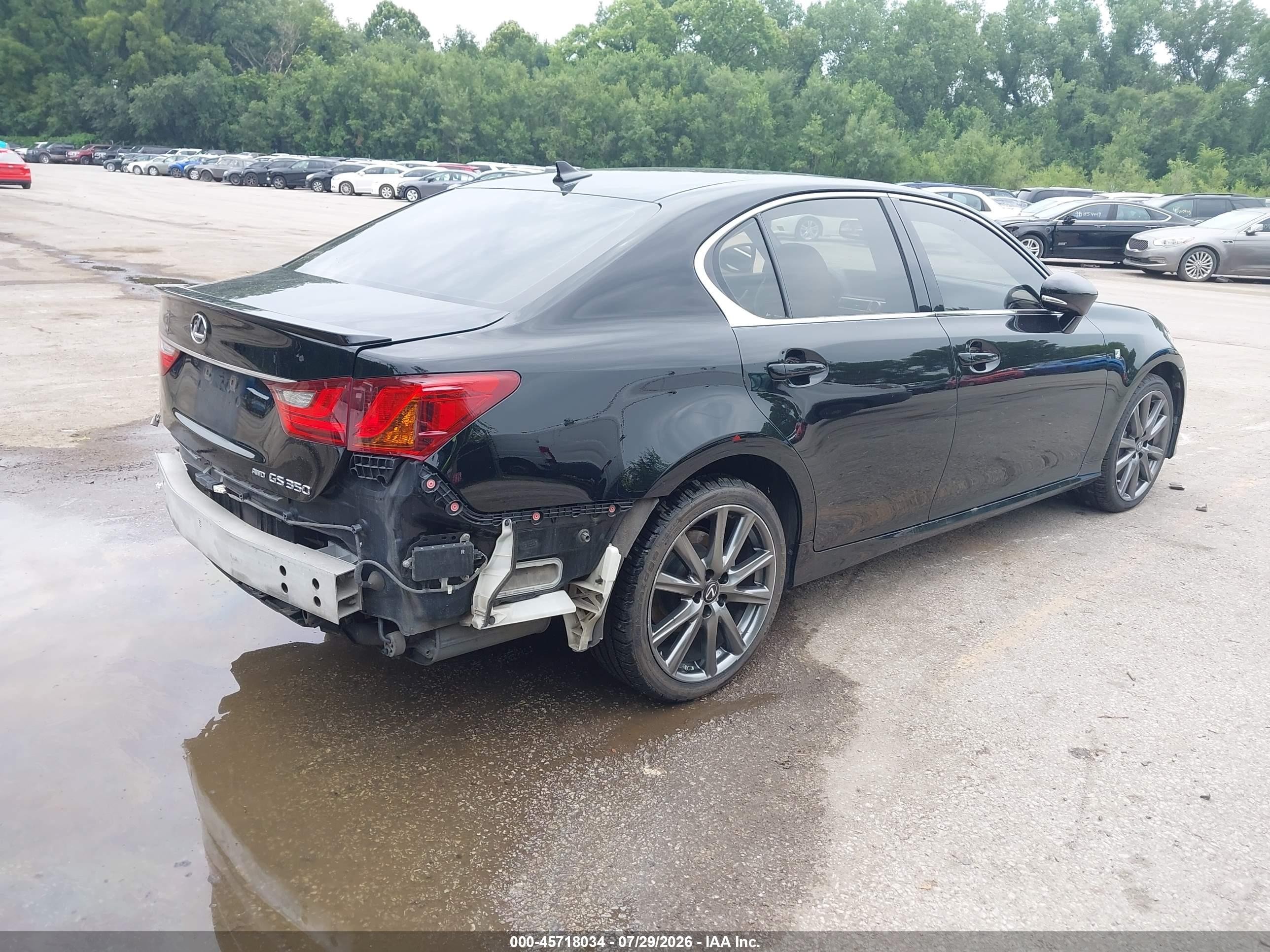 2013 Lexus Gs 350   Black vin: JTHCE1BL2D5010161