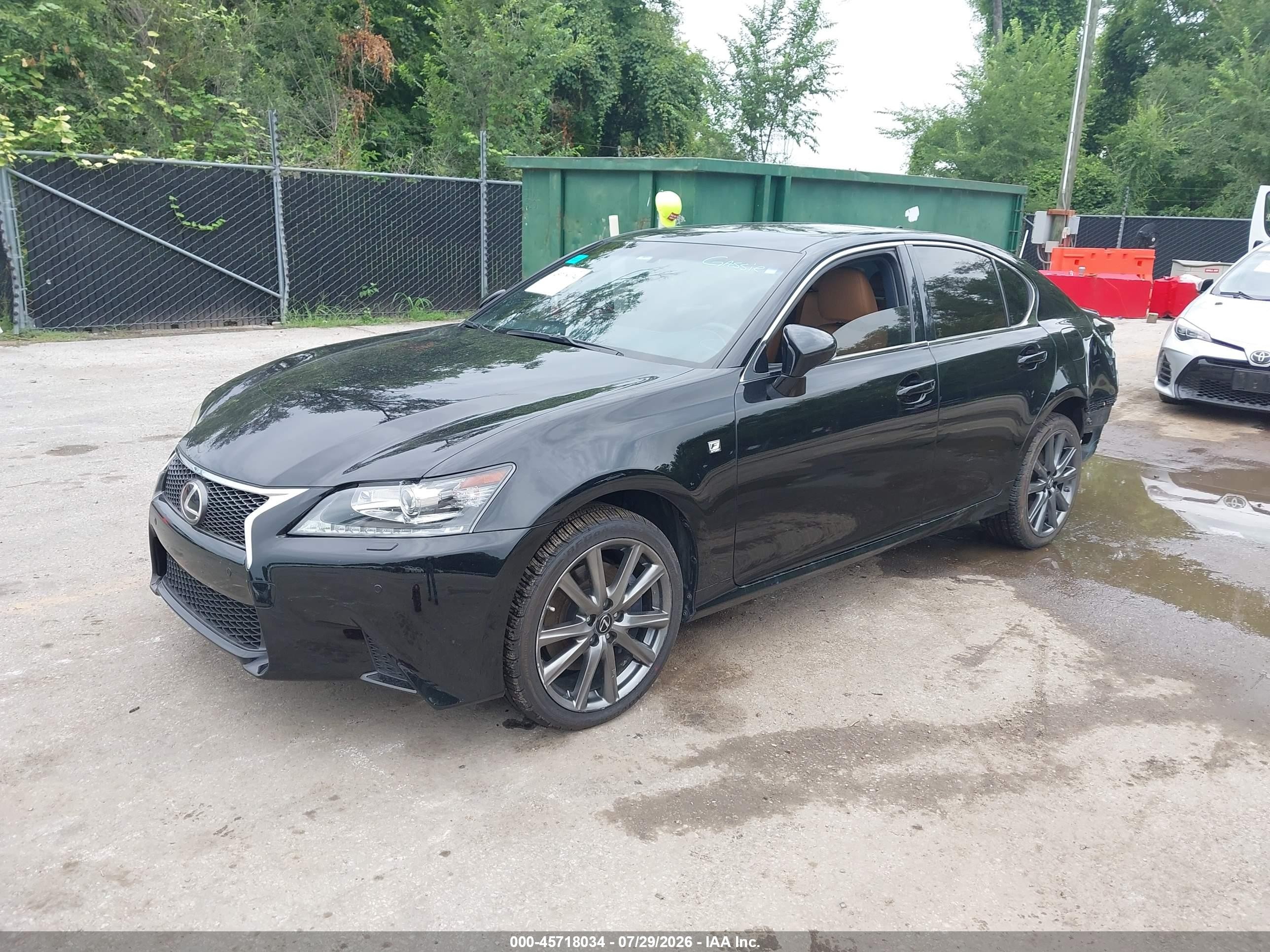 2013 Lexus Gs 350   Black vin: JTHCE1BL2D5010161