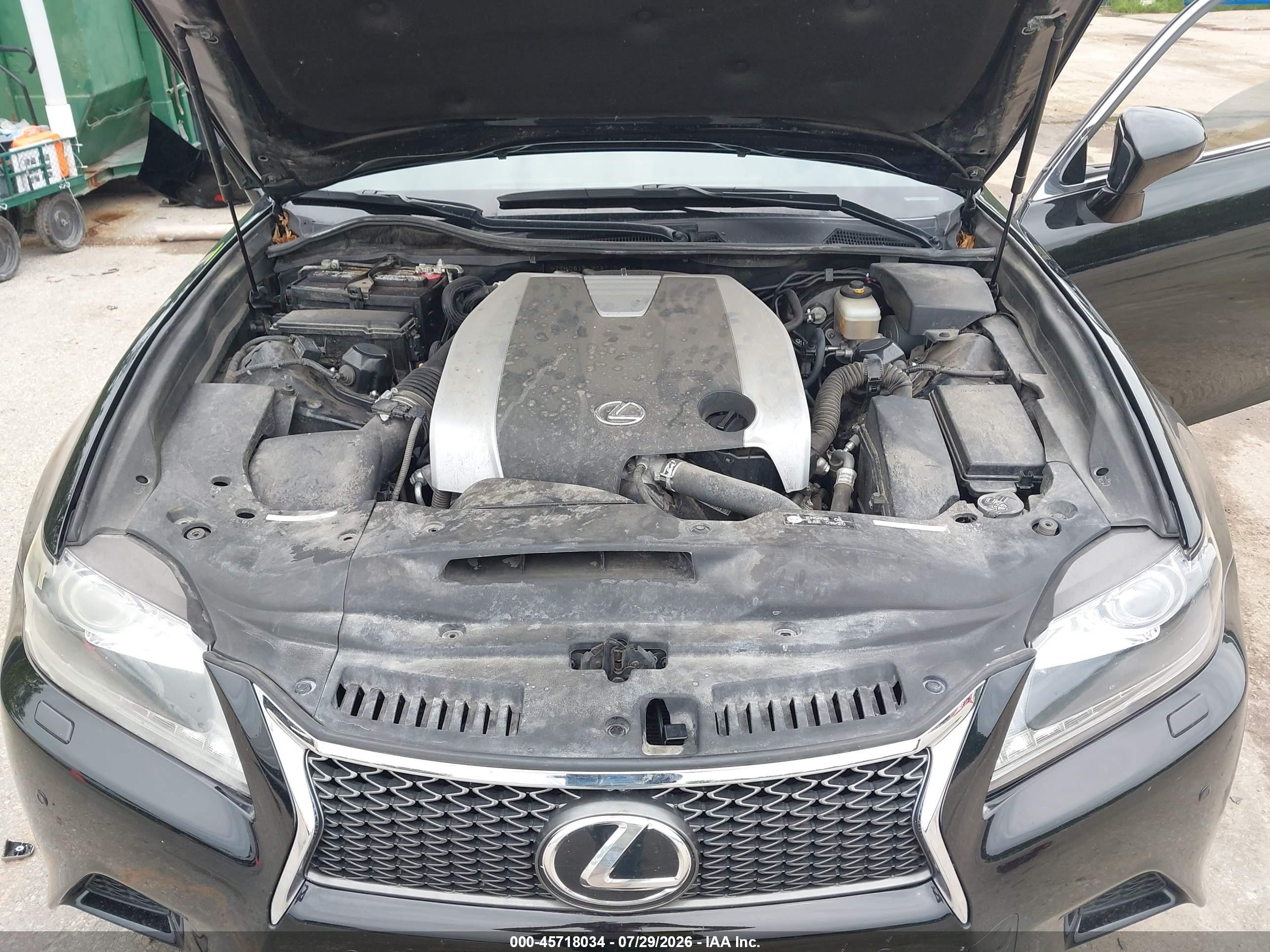 2013 Lexus Gs 350   Black vin: JTHCE1BL2D5010161